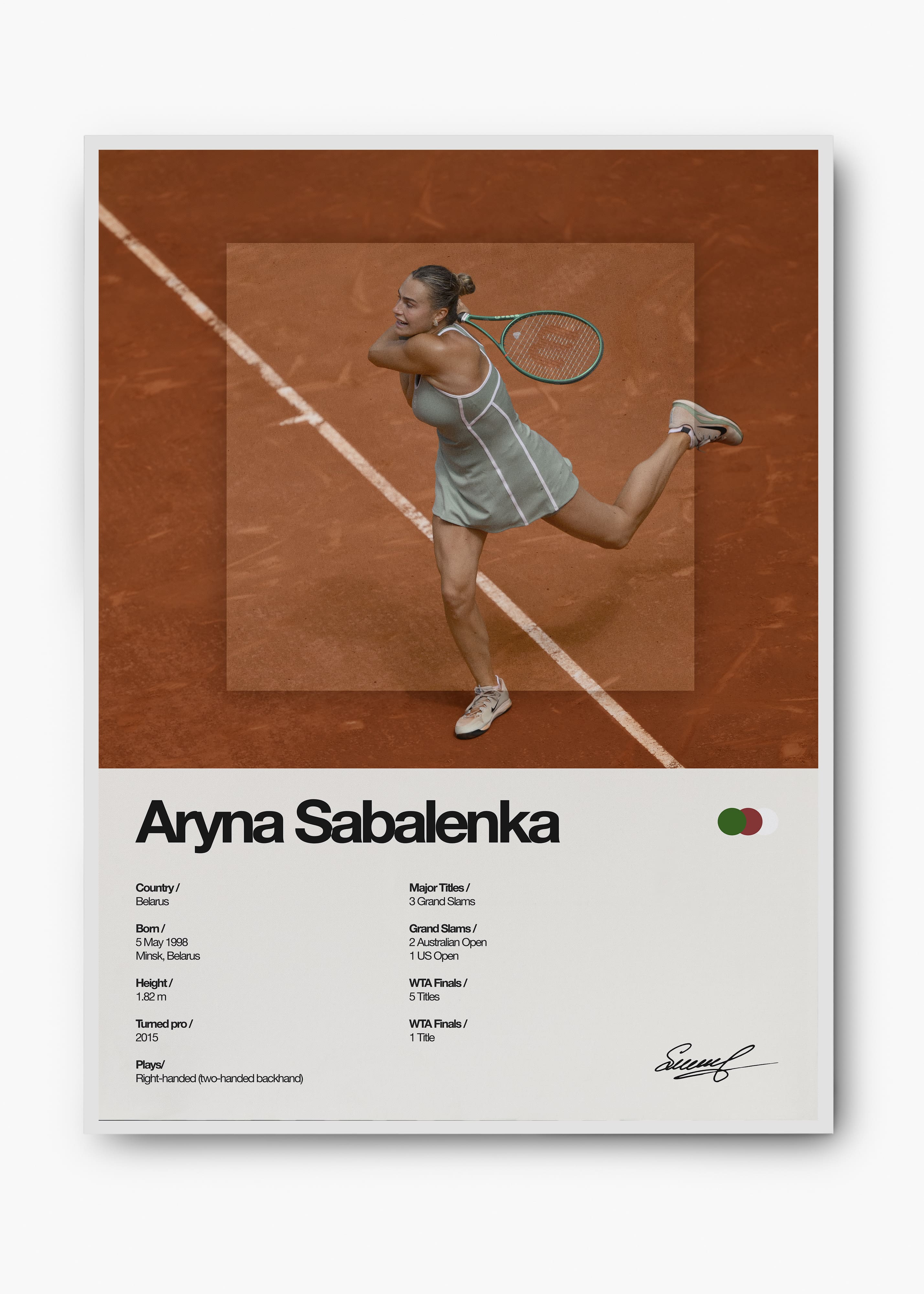 Quadro Aryna Sabalenka