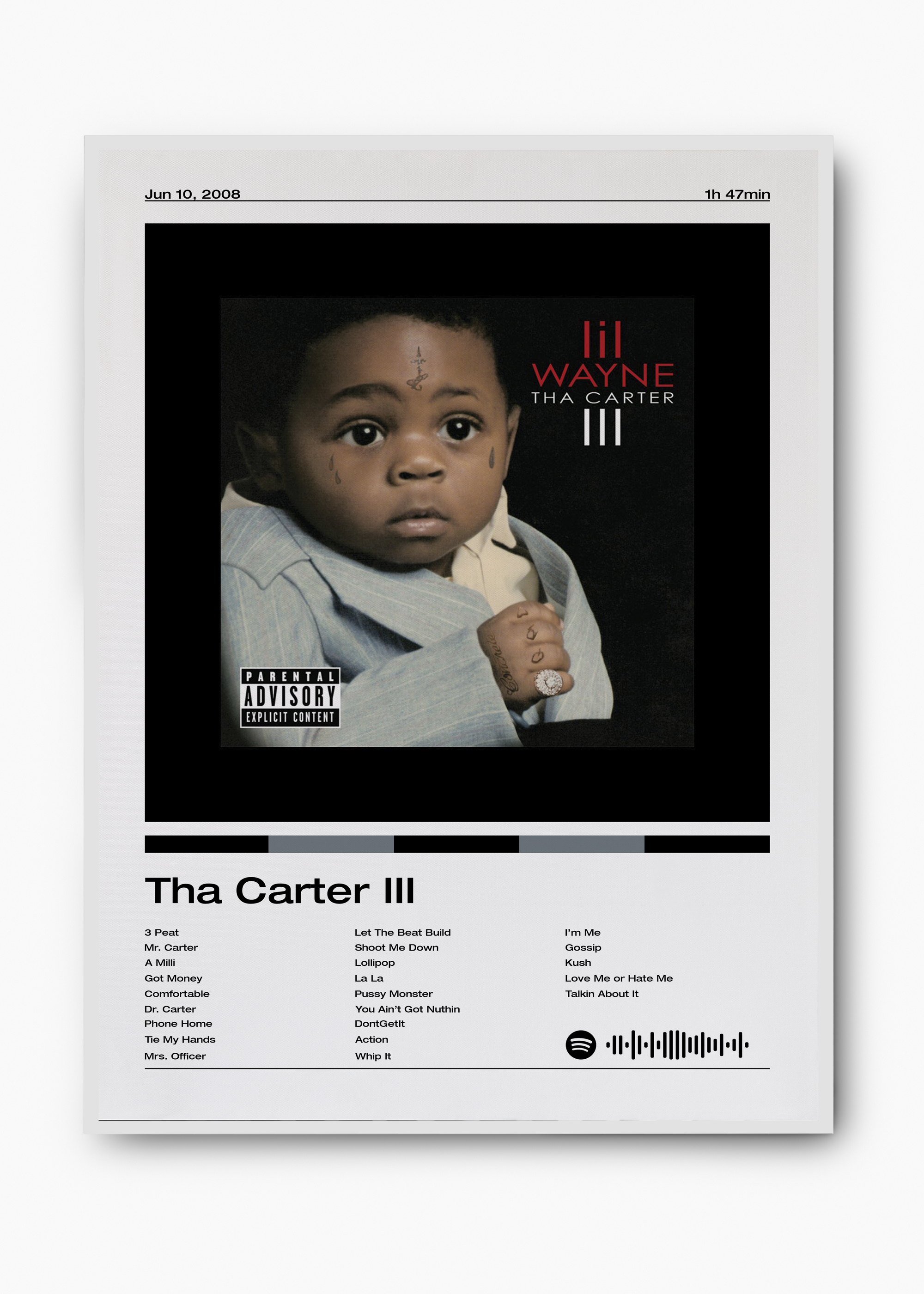 Quadro Lil Wayne Tha Carter III - 2