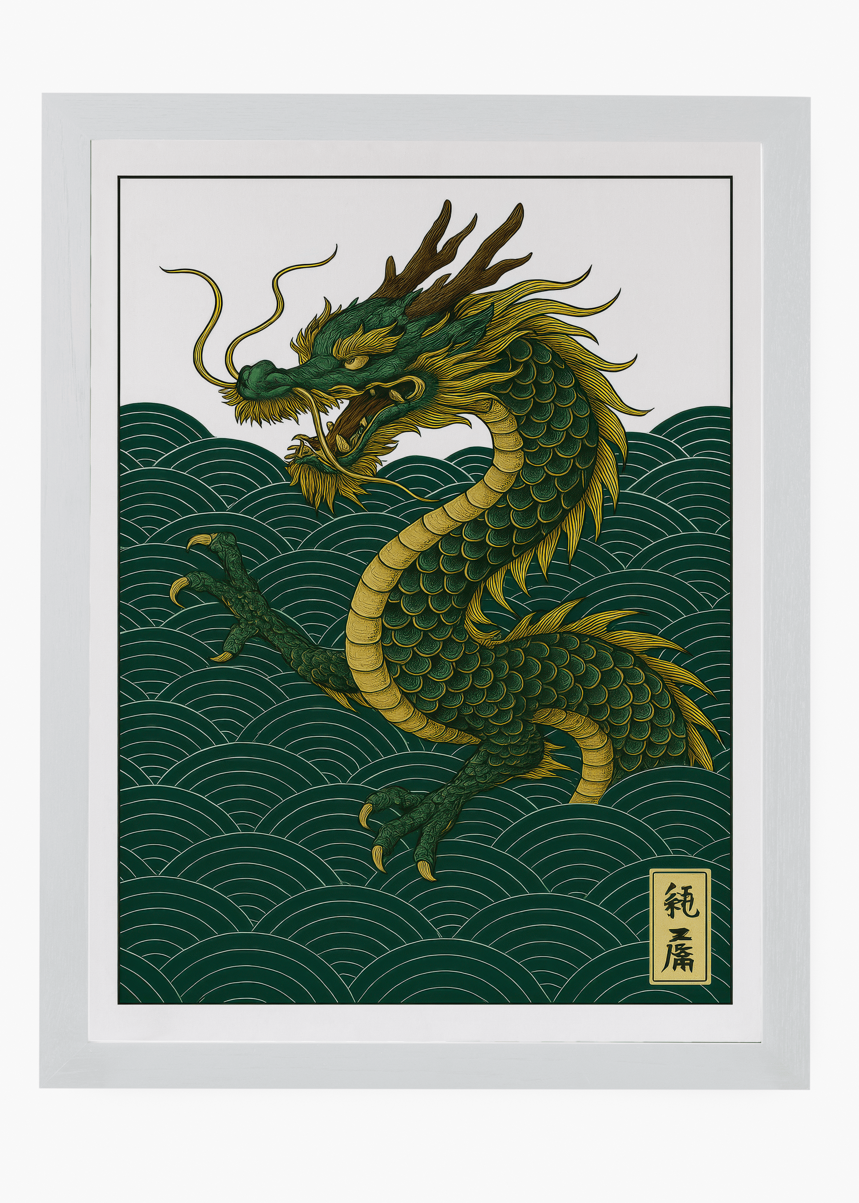 Quadro Japonês Dragon