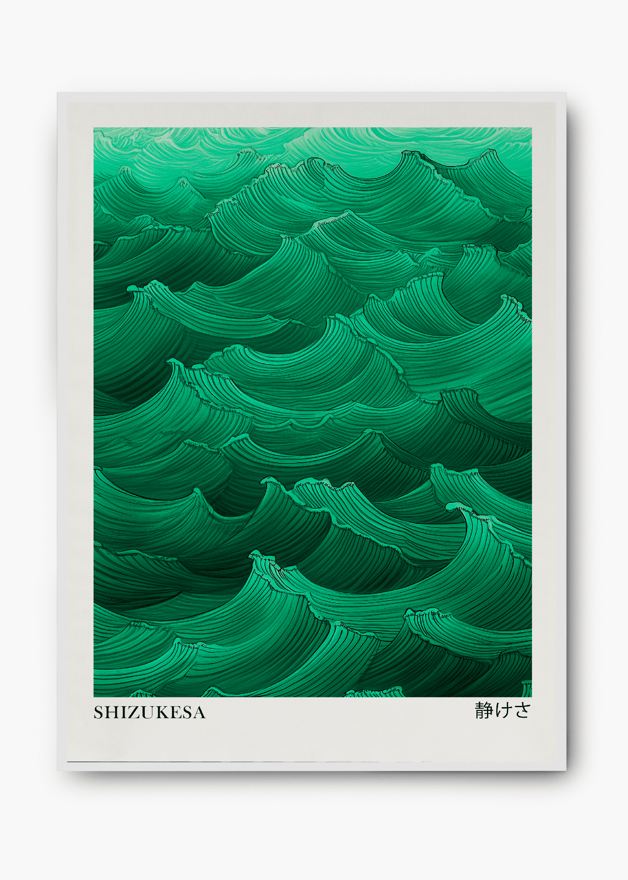 Quadro Japones Green Sea - 2