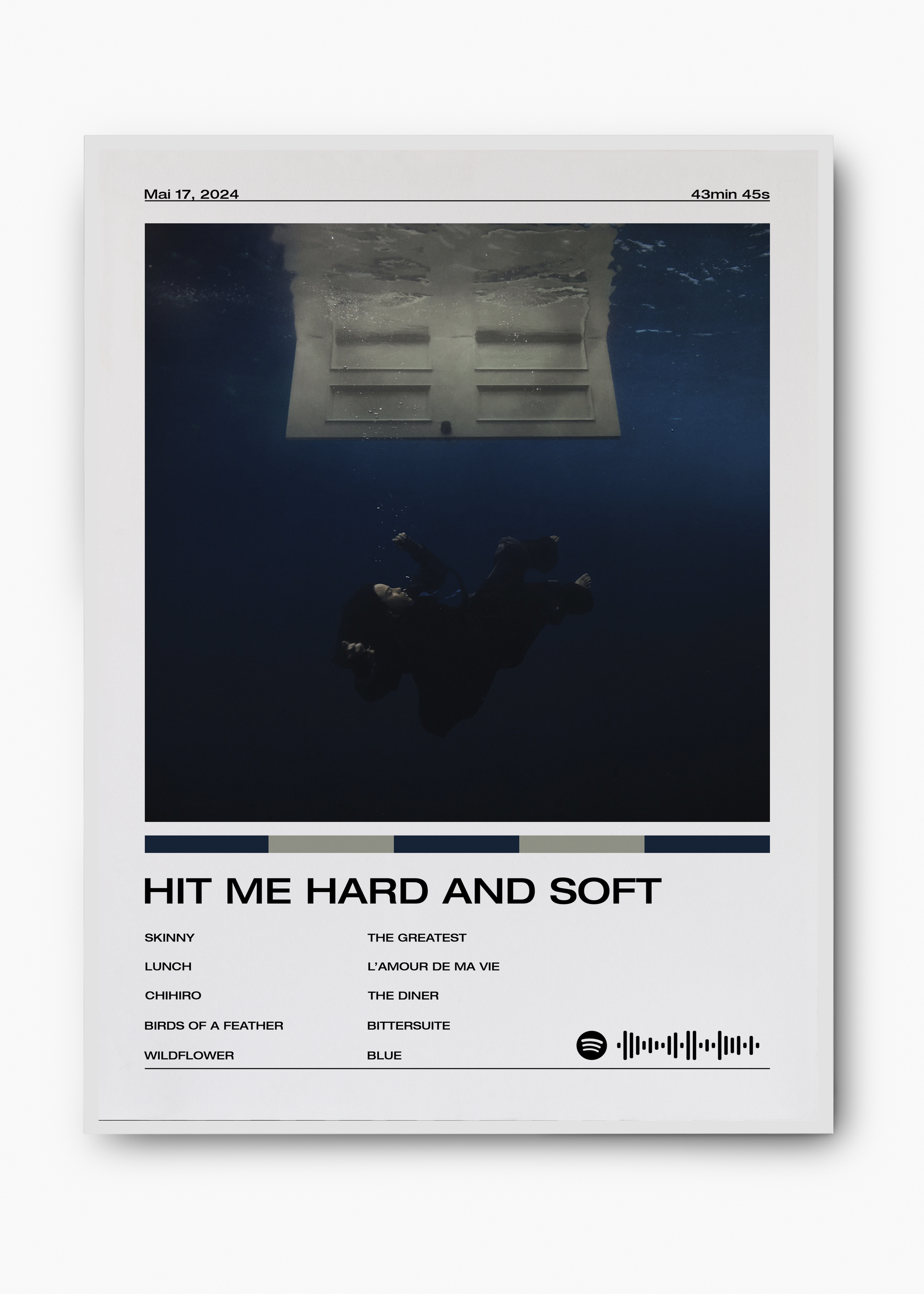 Quadro Billie Eilish Hit Me Hard and Soft - 2