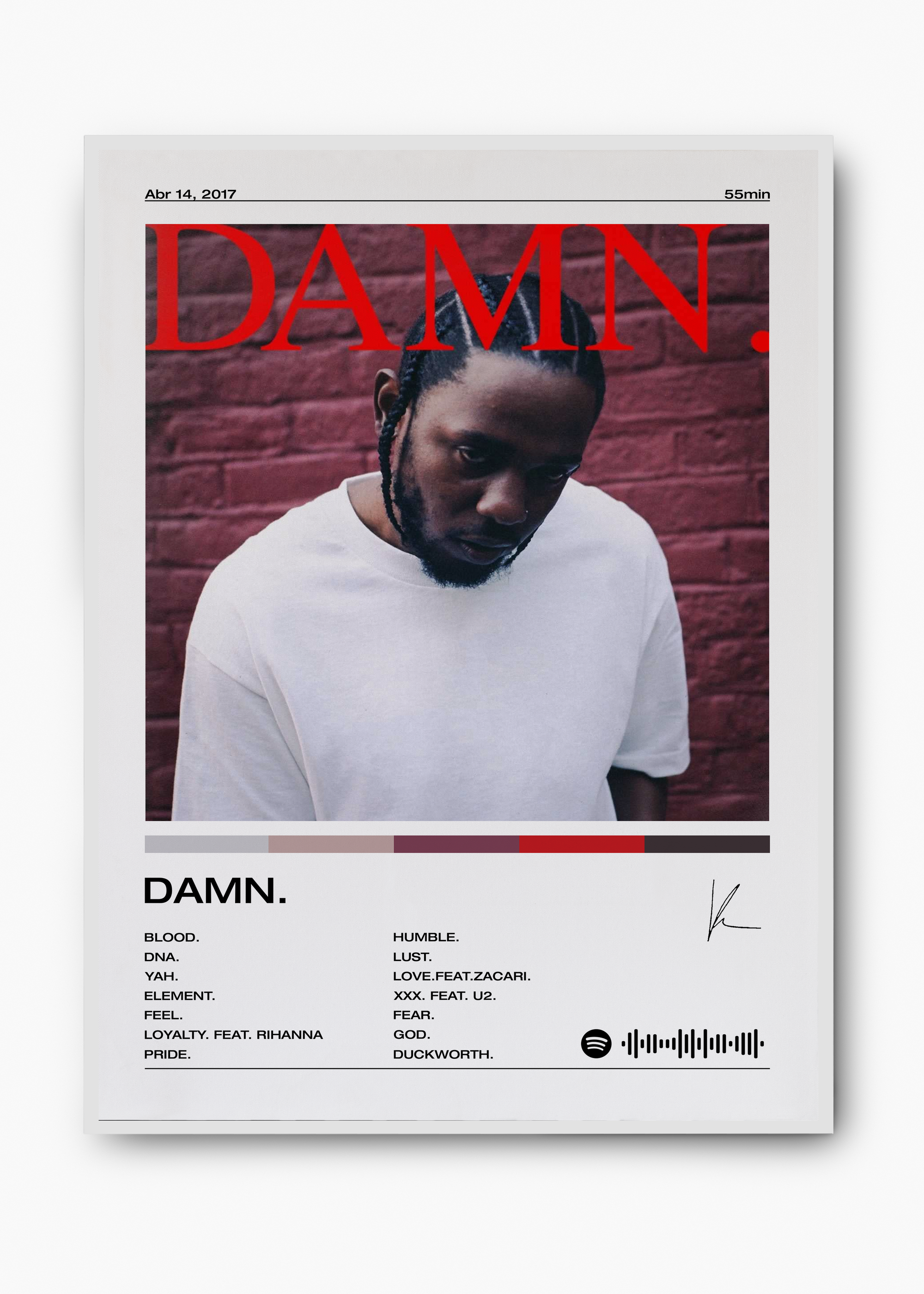 Quadro Kendrick Lamar DAMN - 2
