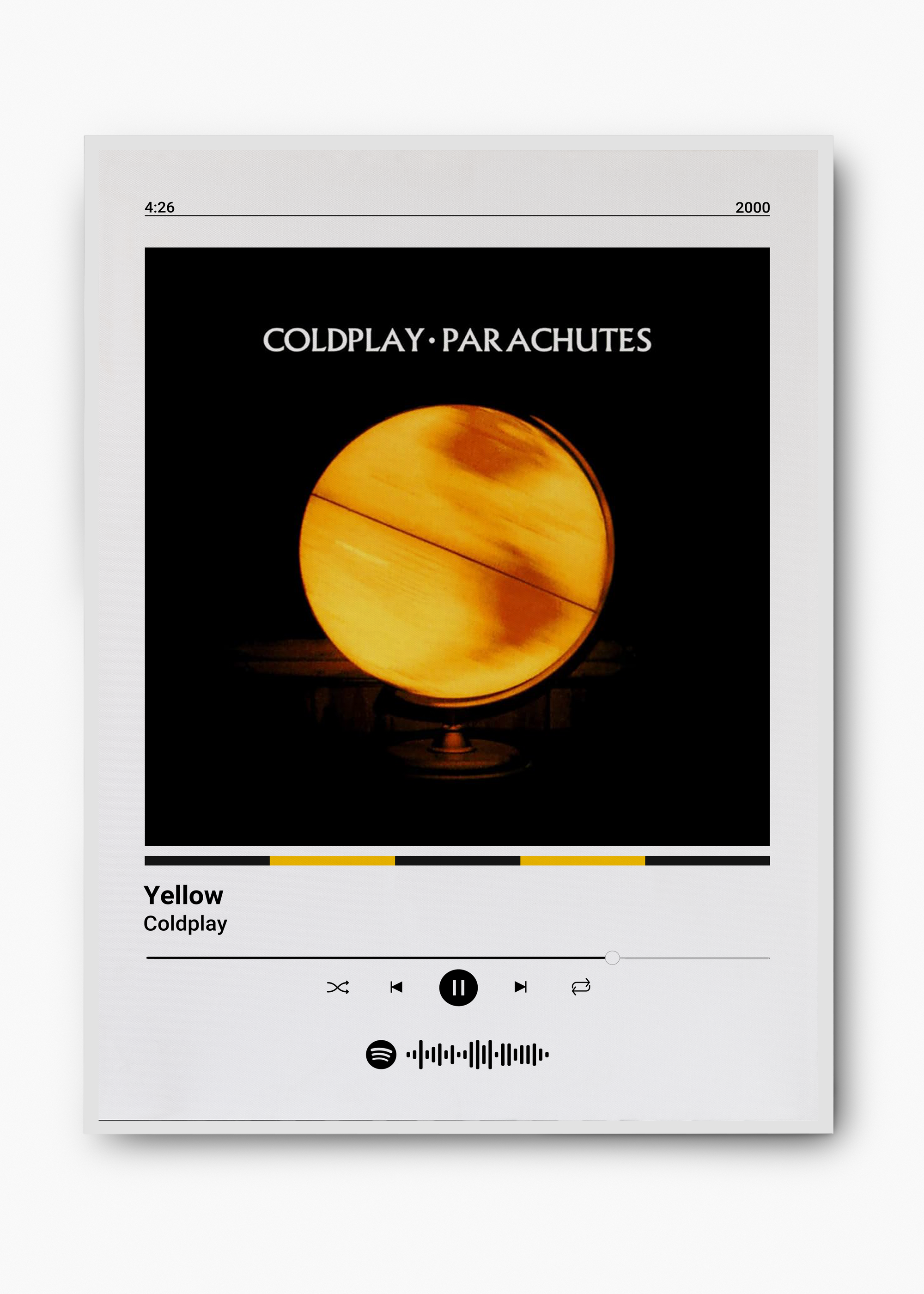 Quadro Coldplay Yellow - 2