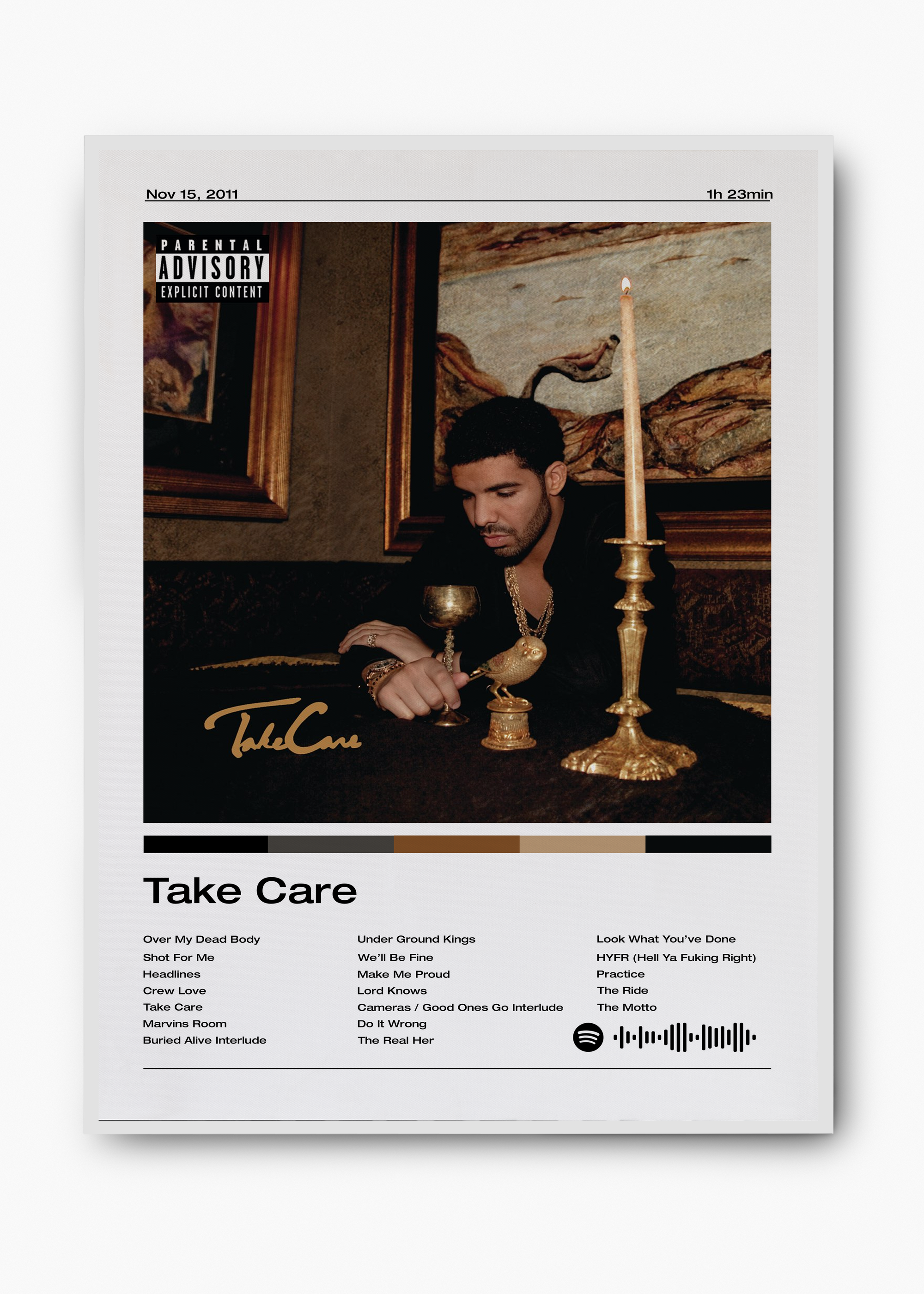 Quadro Drake Take Care - 2