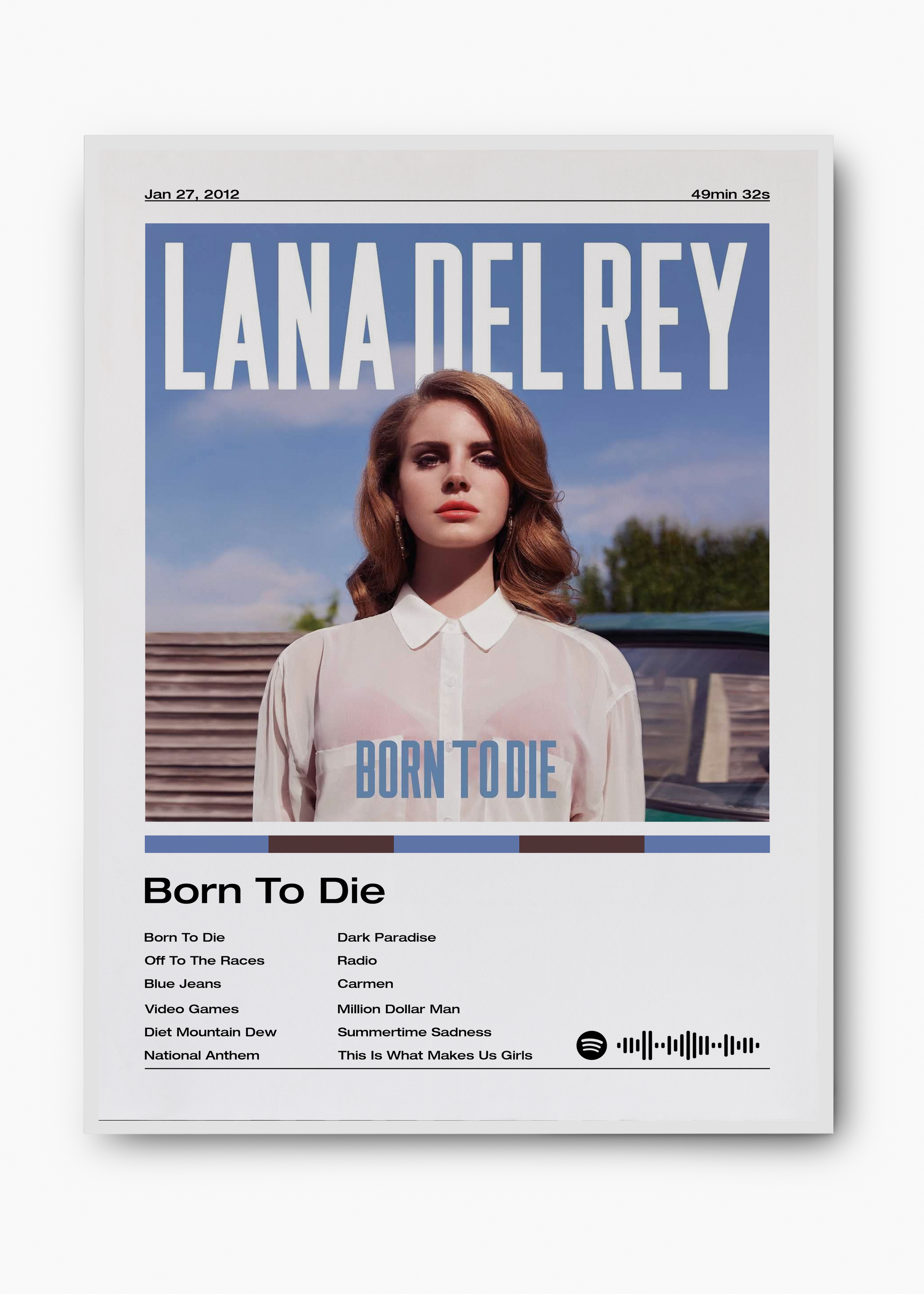 Quadro Lana Del Rey Born To Die - 2