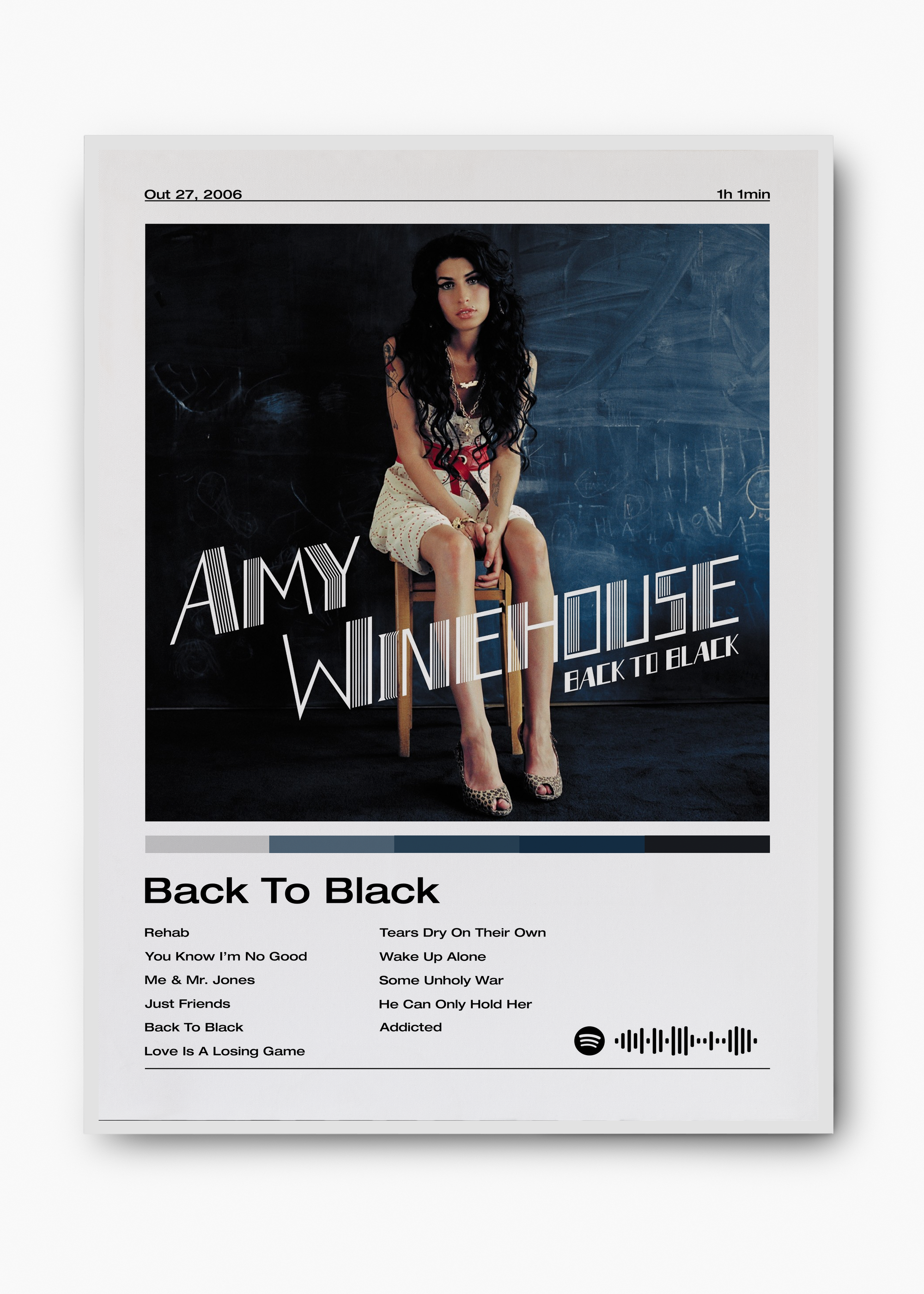 Quadro Amy Winehouse Back To Black - 2