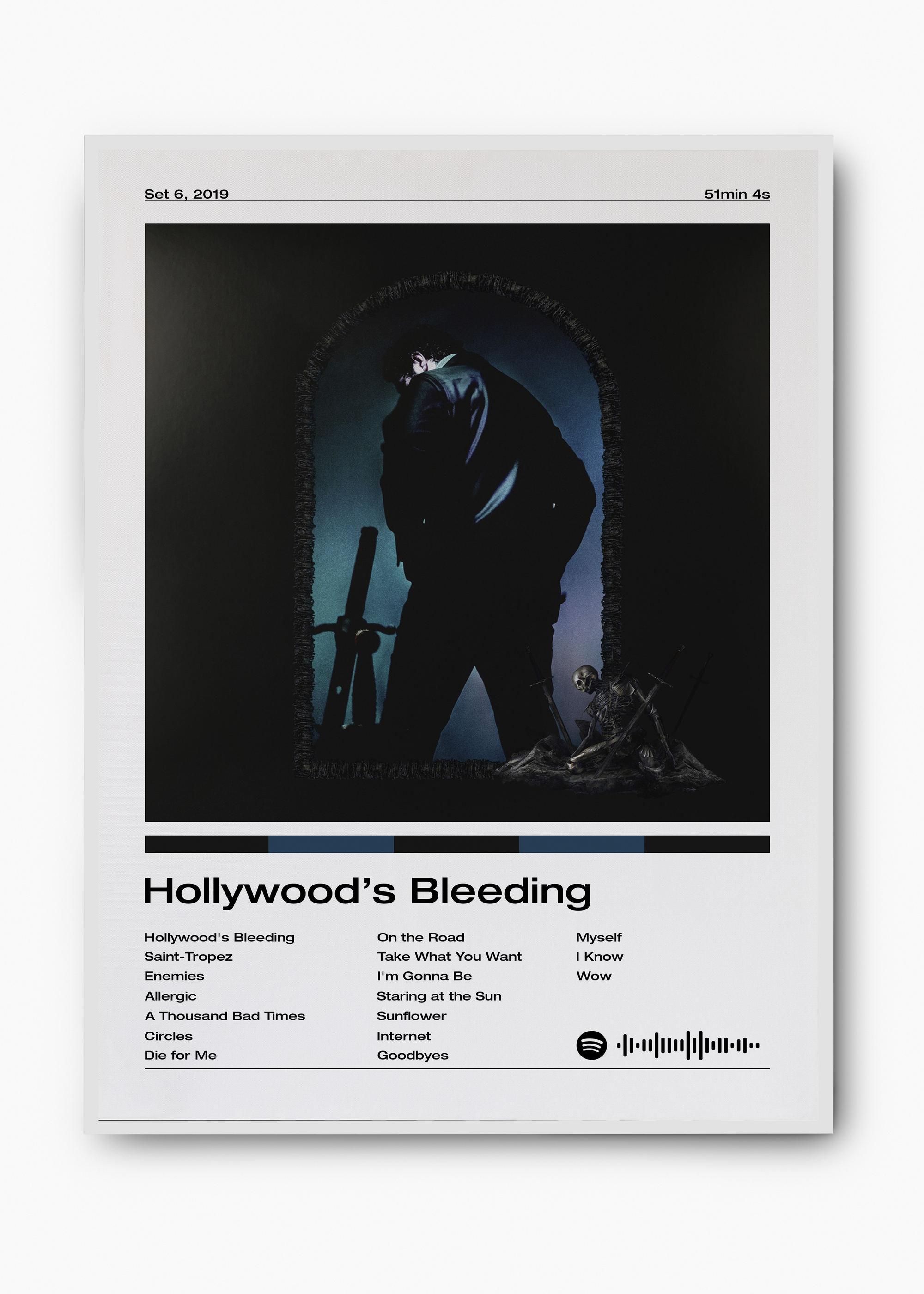 Quadro Post Malone Hollywood's Bleeding - 2