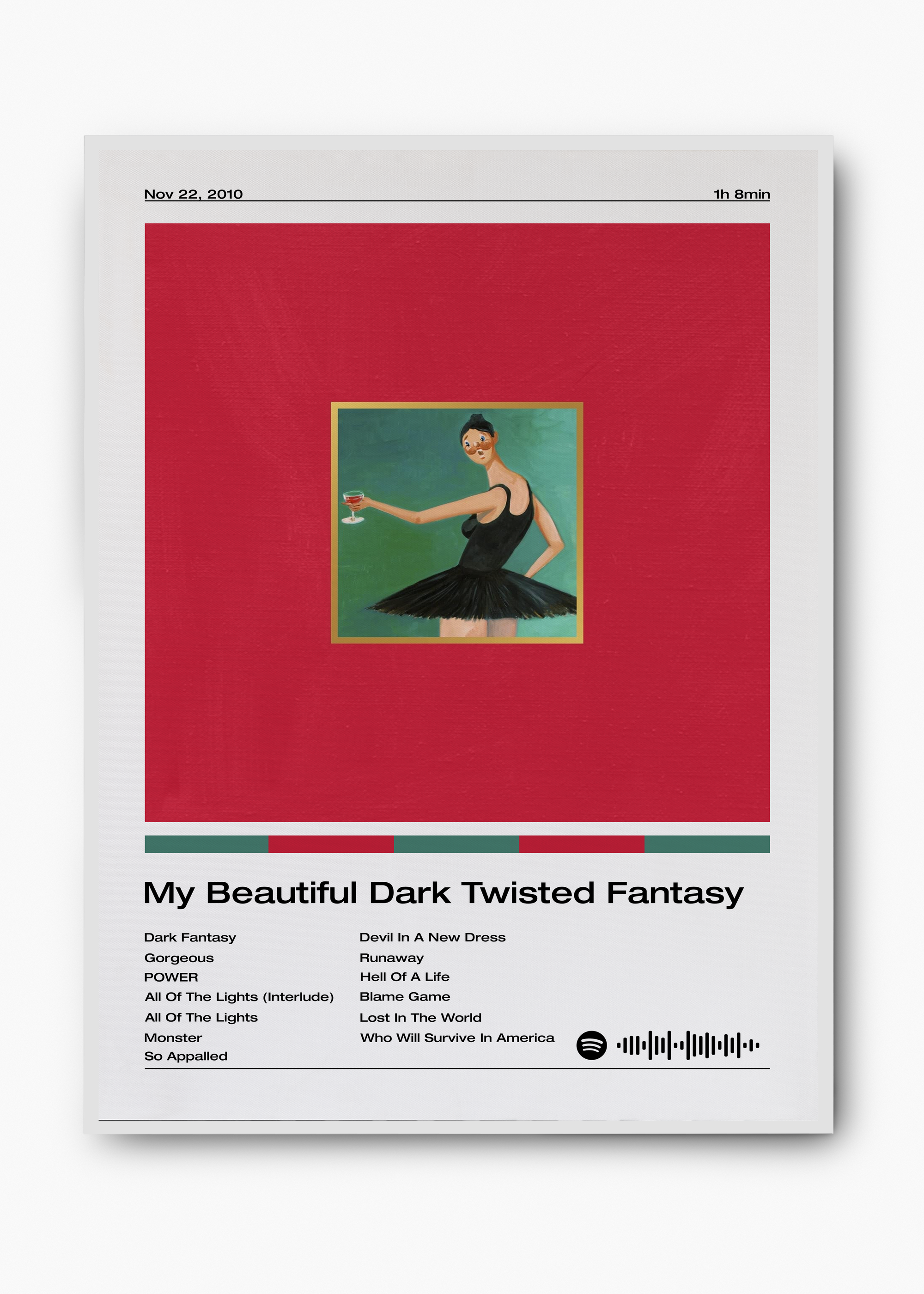 Quadro Kanye West My Beautiful Dark Twisted Fantasy - 2