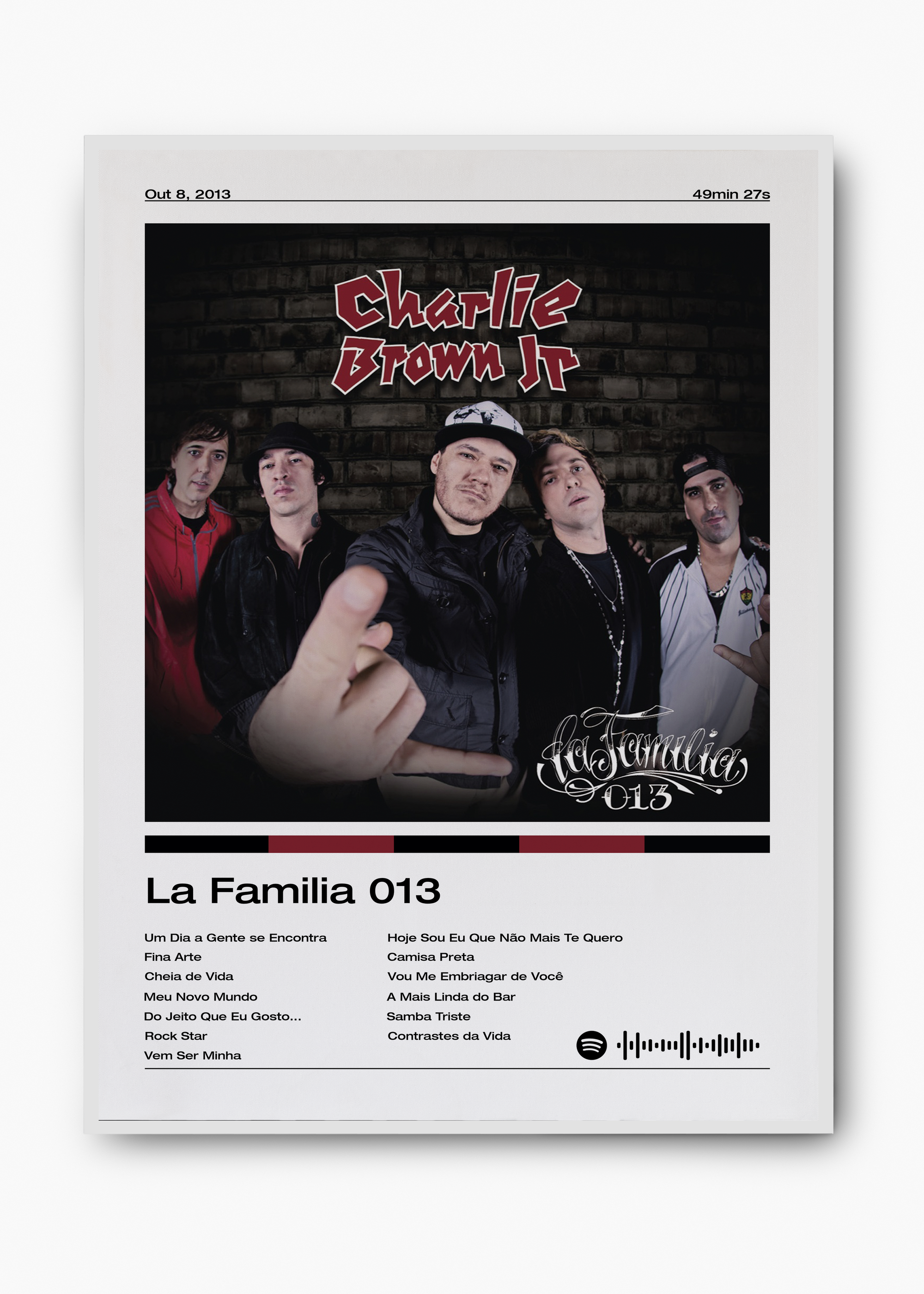 Quadro Charlie Brown Jr. La Familia 013 - 2