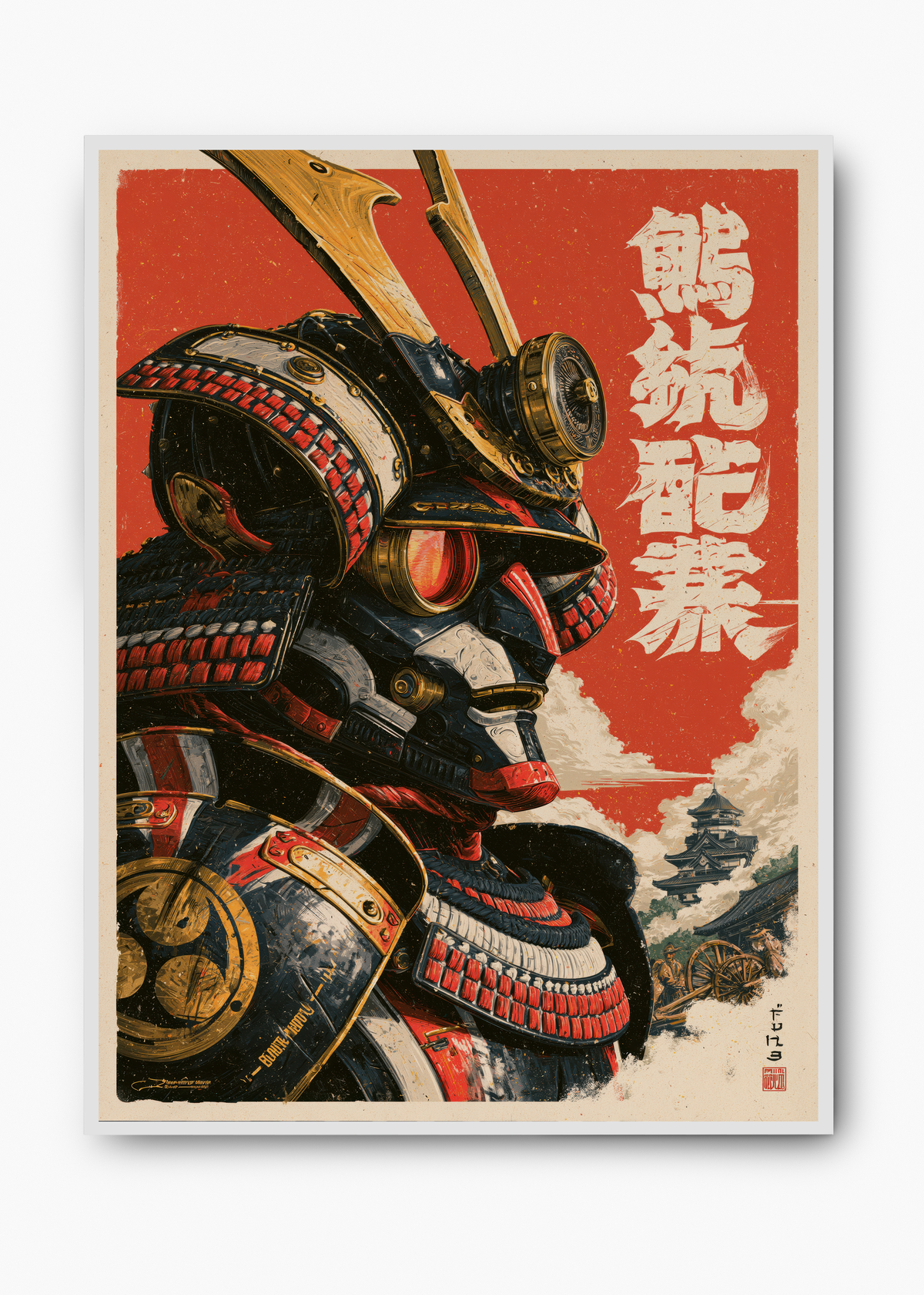 Quadro Japonês Mecha Samurai - 2