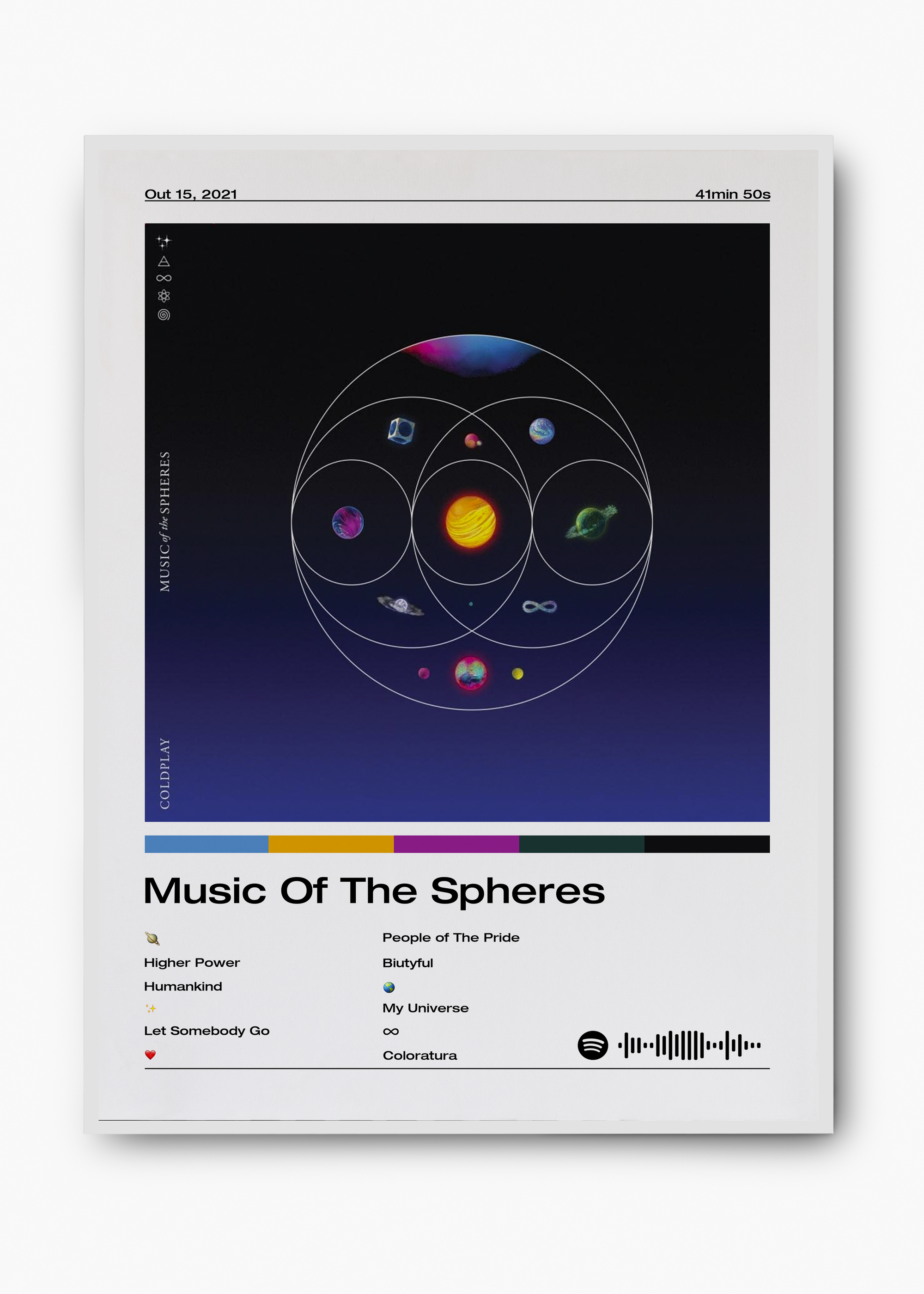 Quadro Coldplay Music Of The Spheres - 2
