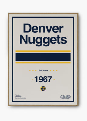 Quadro NBA Denver Nuggets