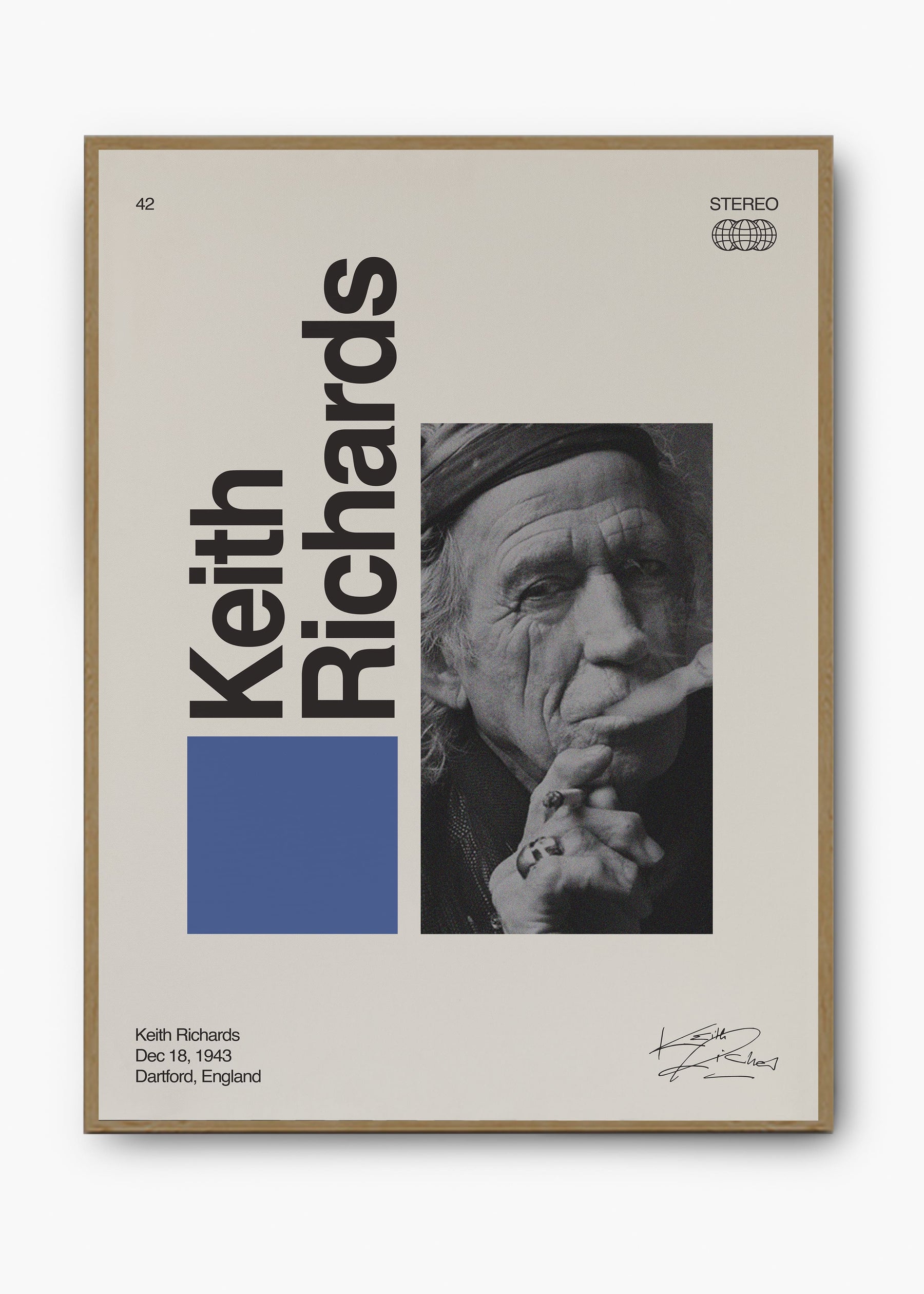 Quadro Signature Keith Richards