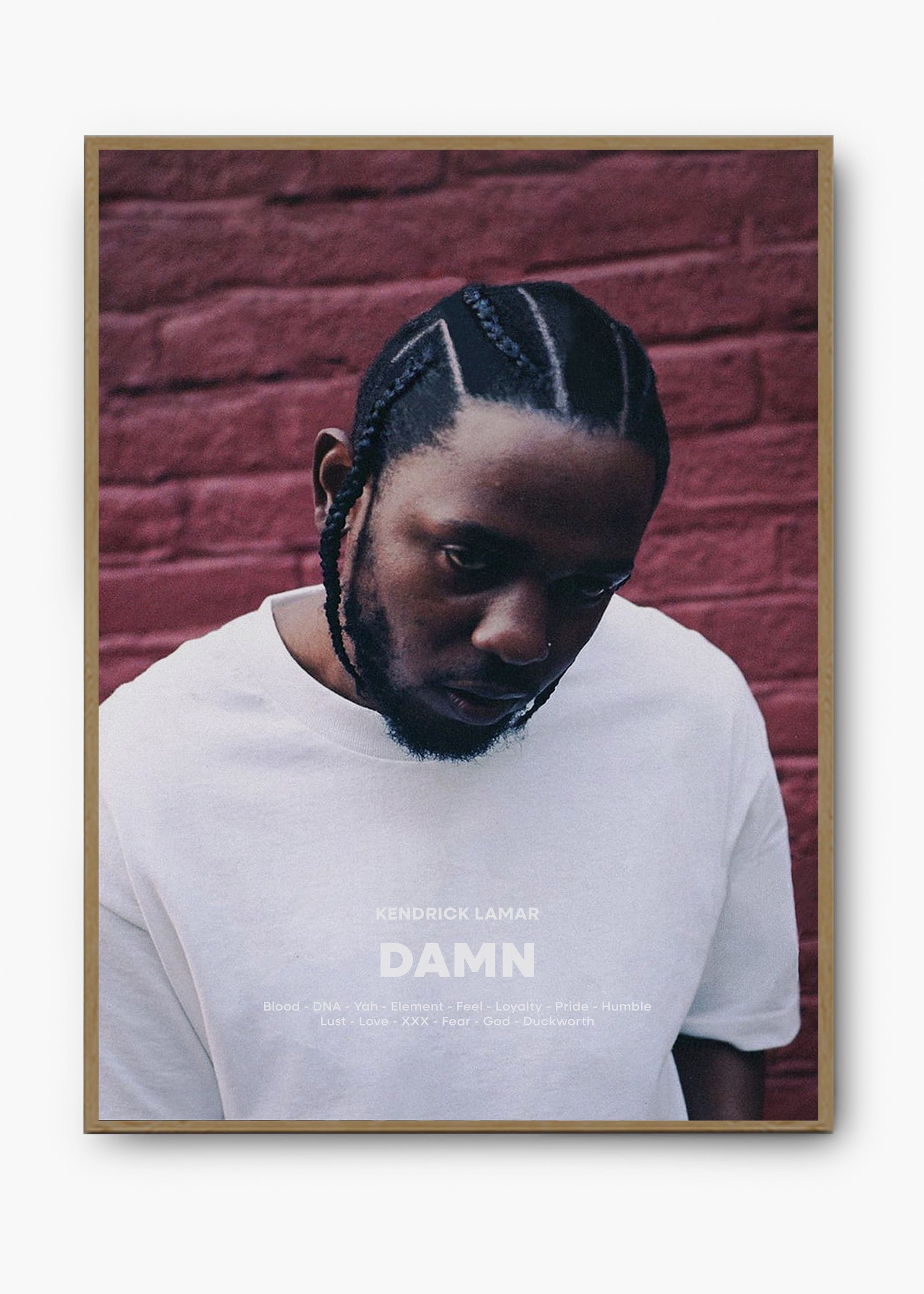 Quadro Kendrick Lamar Damn Capa