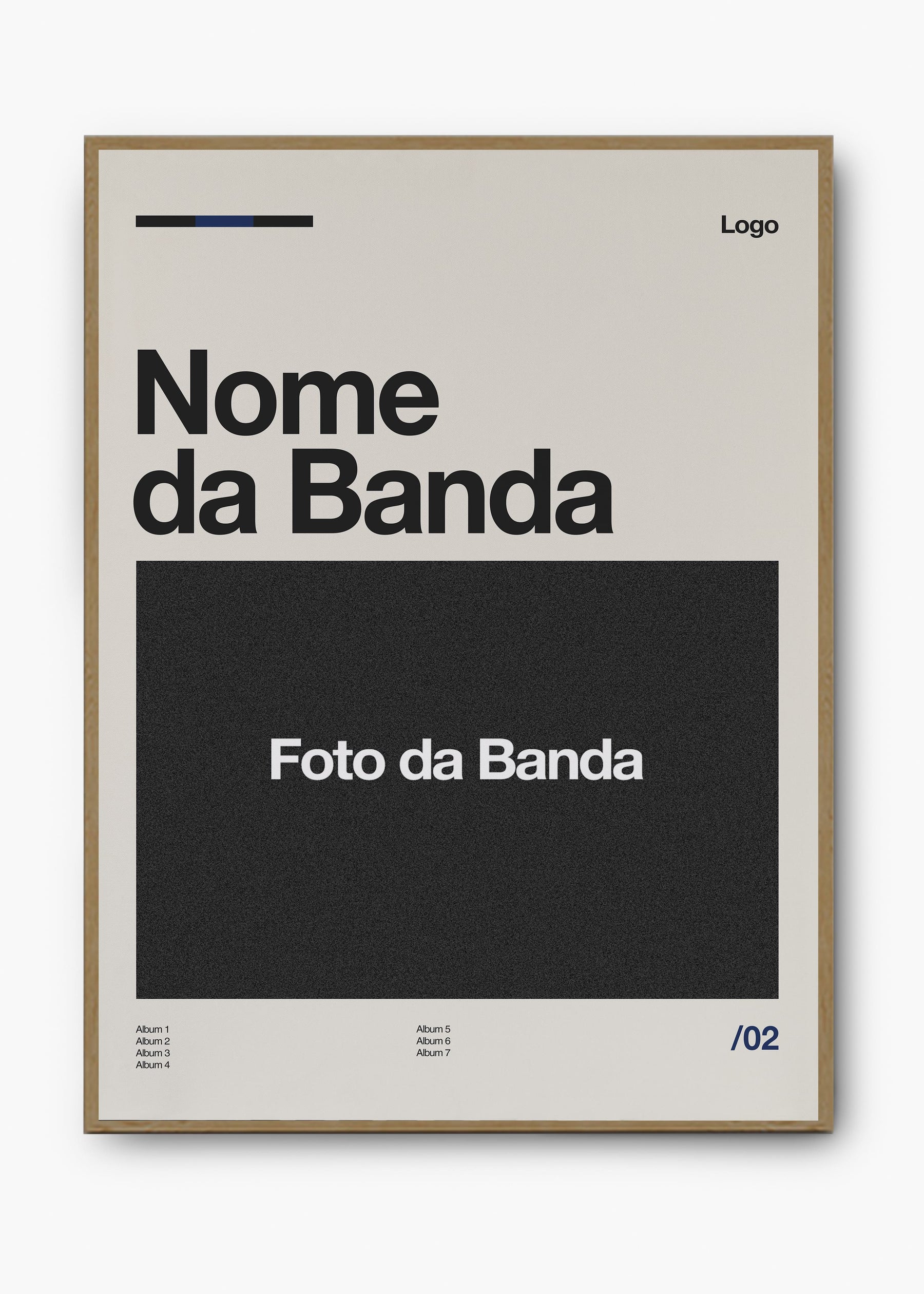 Quadro Personalizável - Bandas / Capas