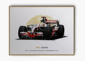 Quadro Lewis Hamilton 2008 World Champion