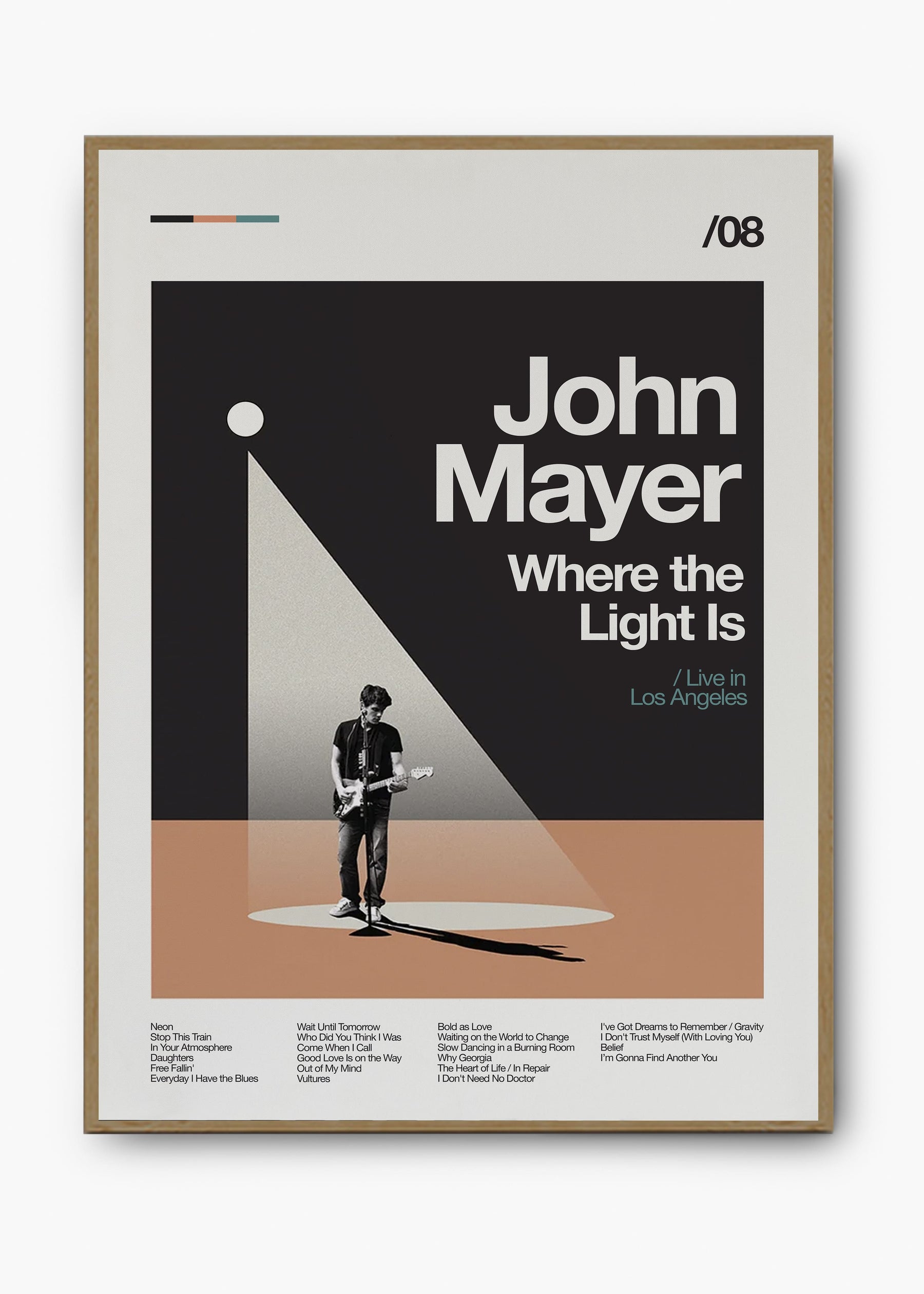 Quadro John Mayer Where the Light Is