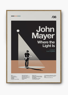 Quadro John Mayer Where the Light Is