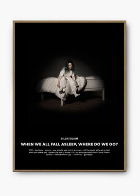 Quadro Billie Eilish When We All Fall Asleep Capa