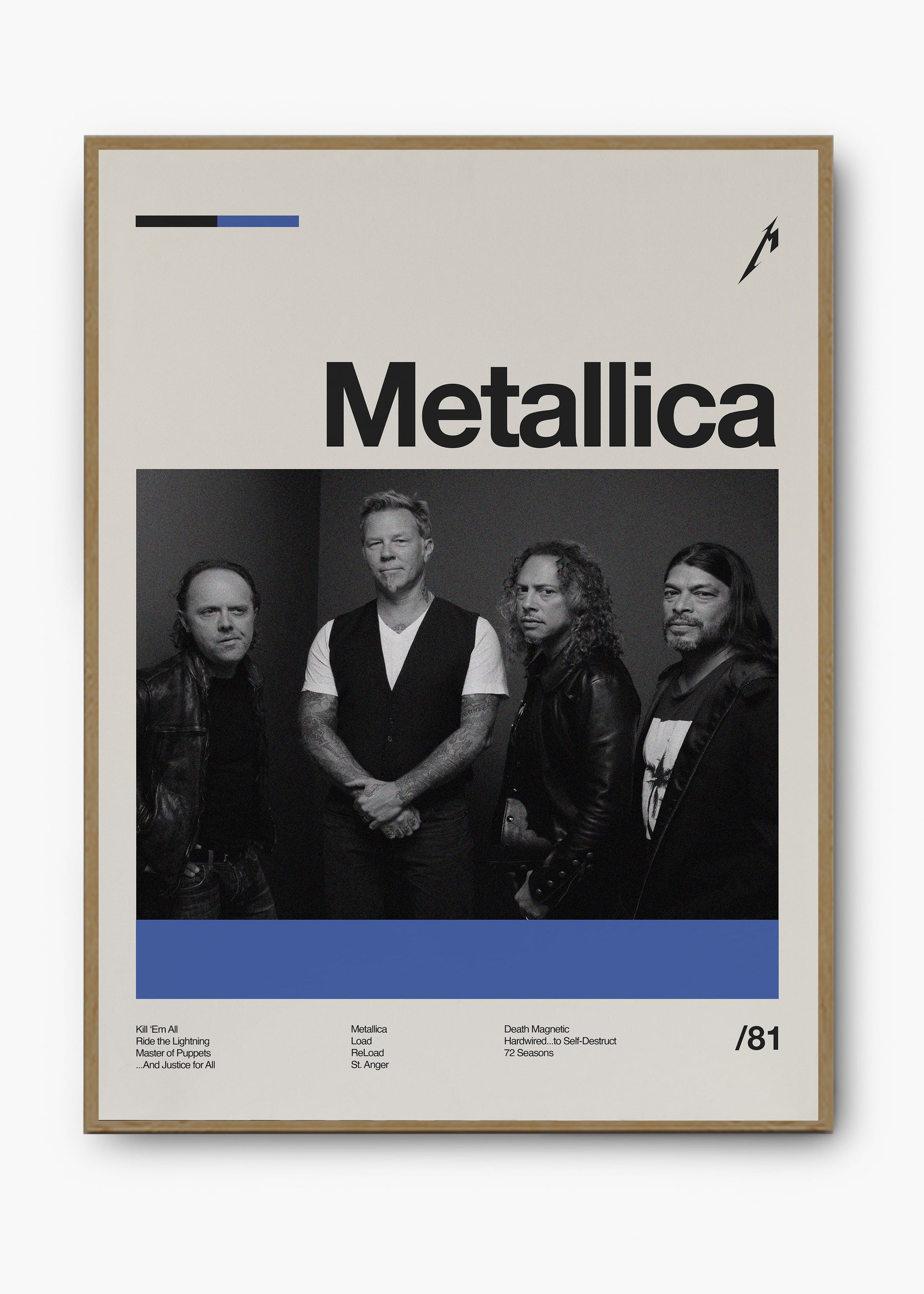 Quadro Metallica Banda