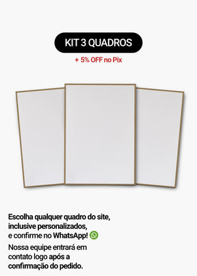 Kit 3 Quadros A Sua Escolha