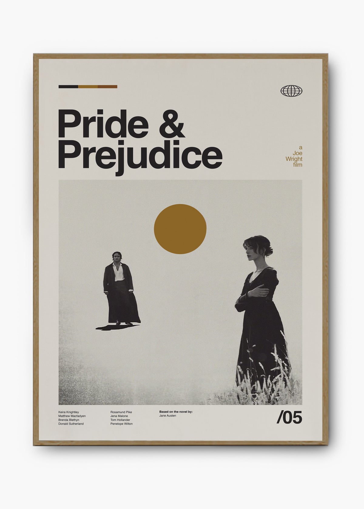 Quadro decorativo Orgulho e Preconceito — arte de cinema para parede | Cübe Quadros