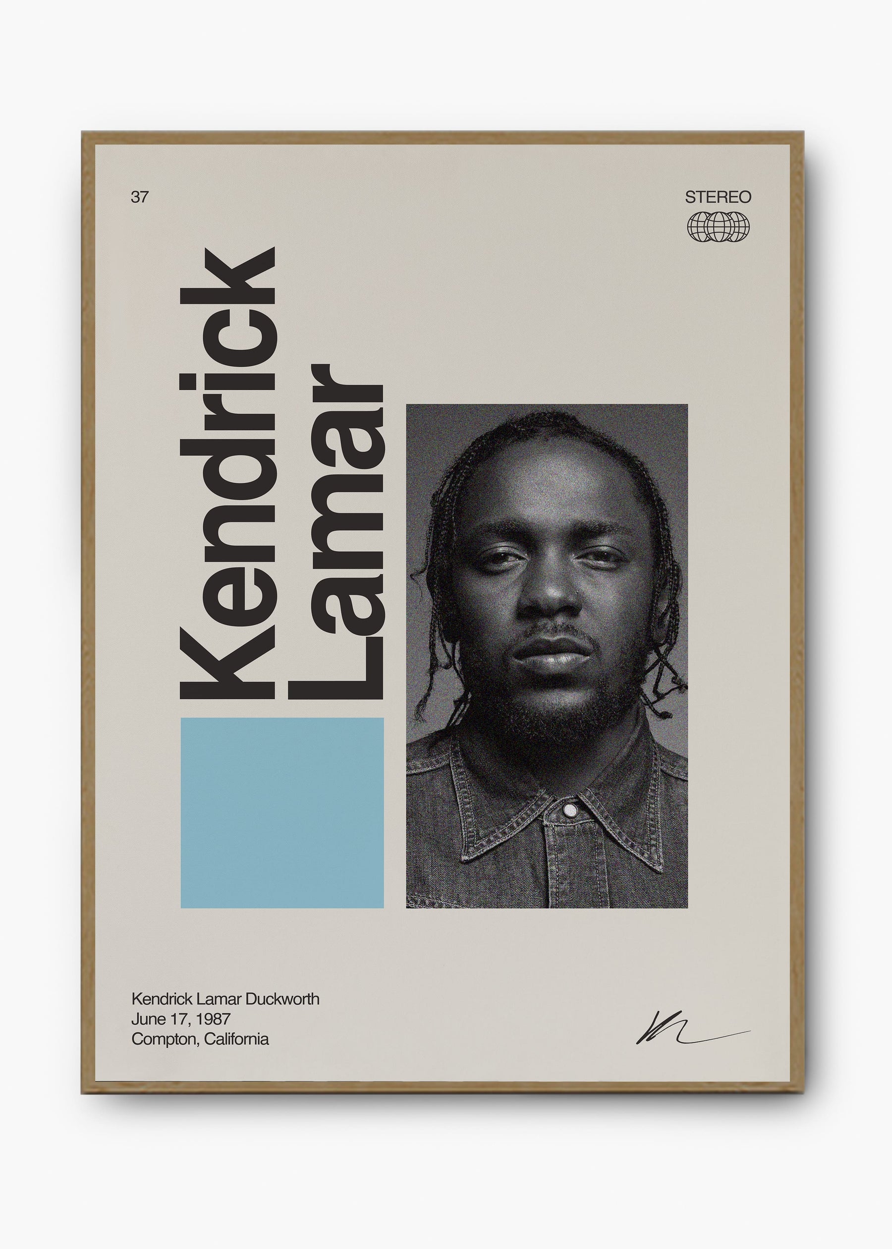 Quadro Signature Kendrick Lamar