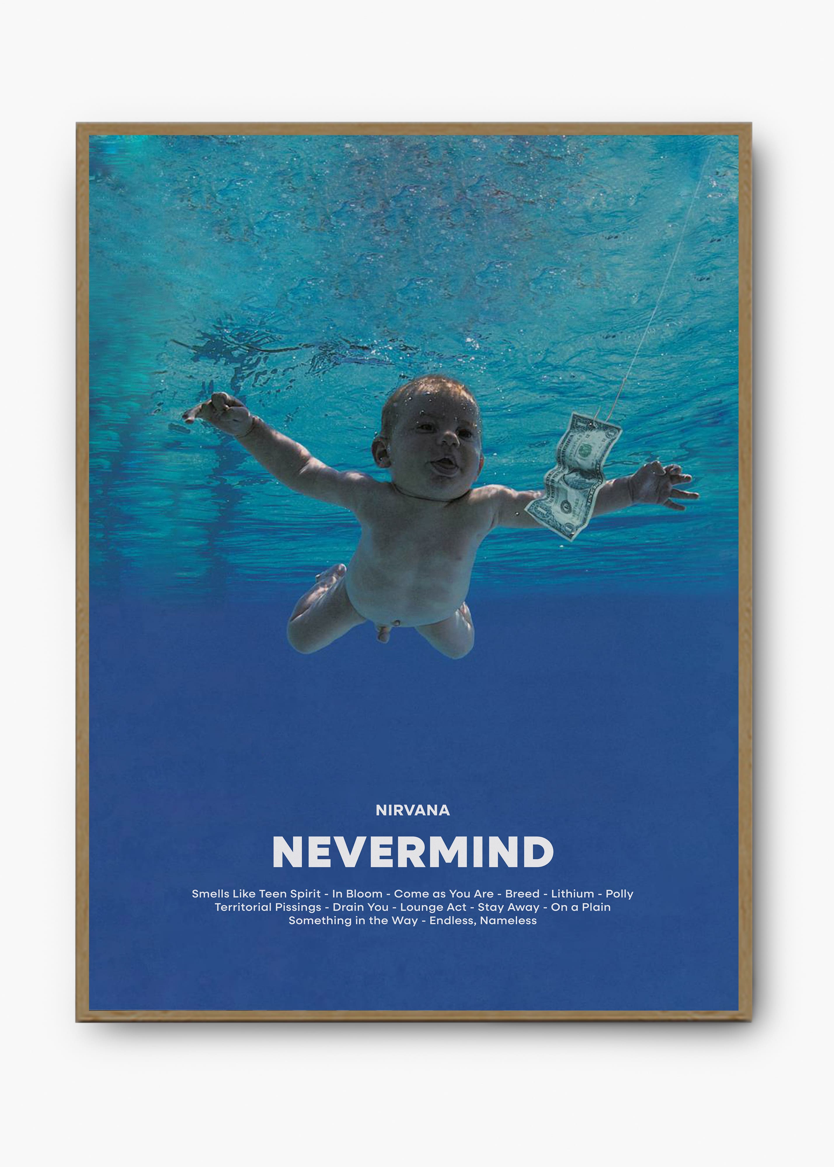 Quadro Nirvana Nevermind Capa