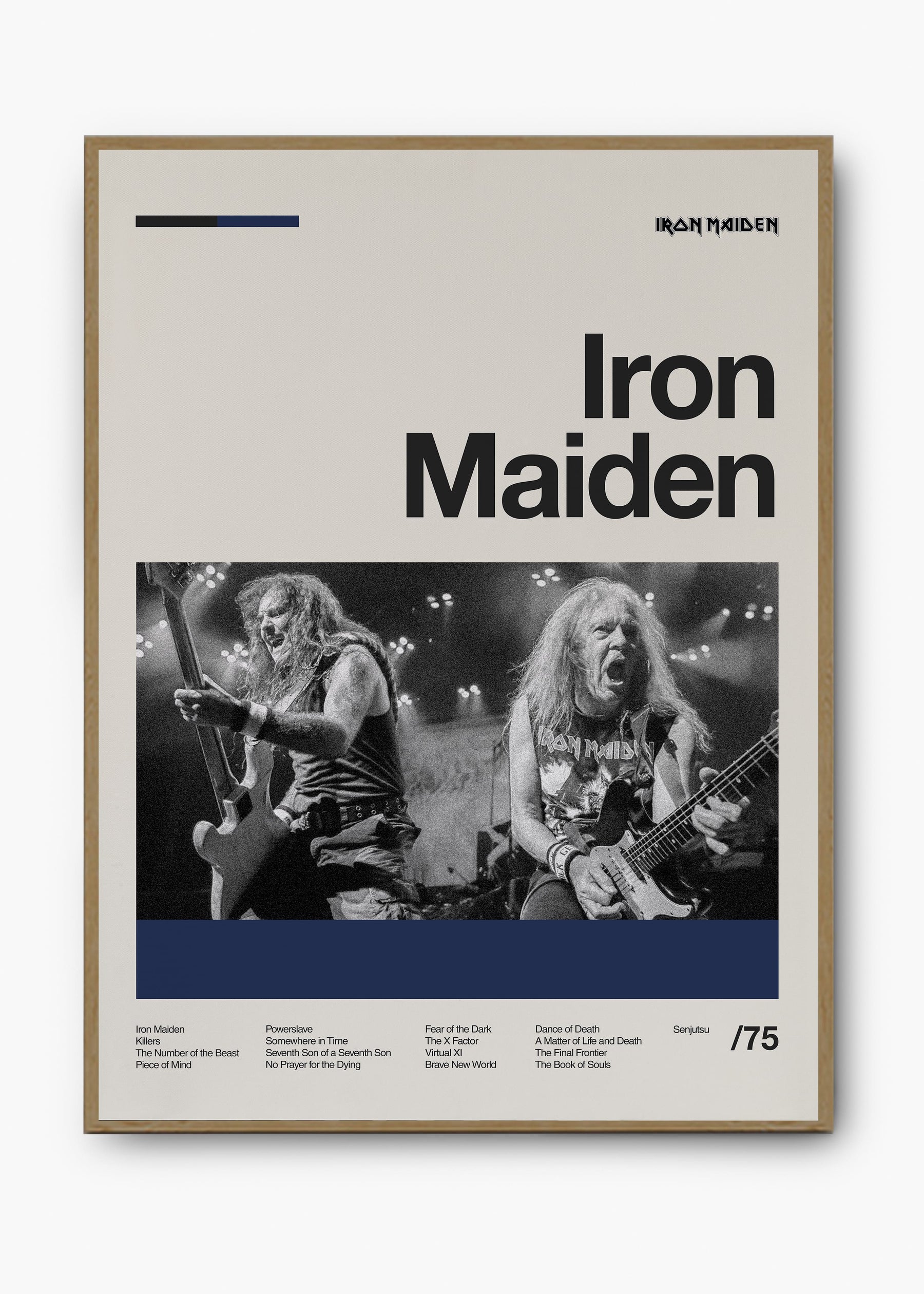 Quadro Iron Maiden Banda