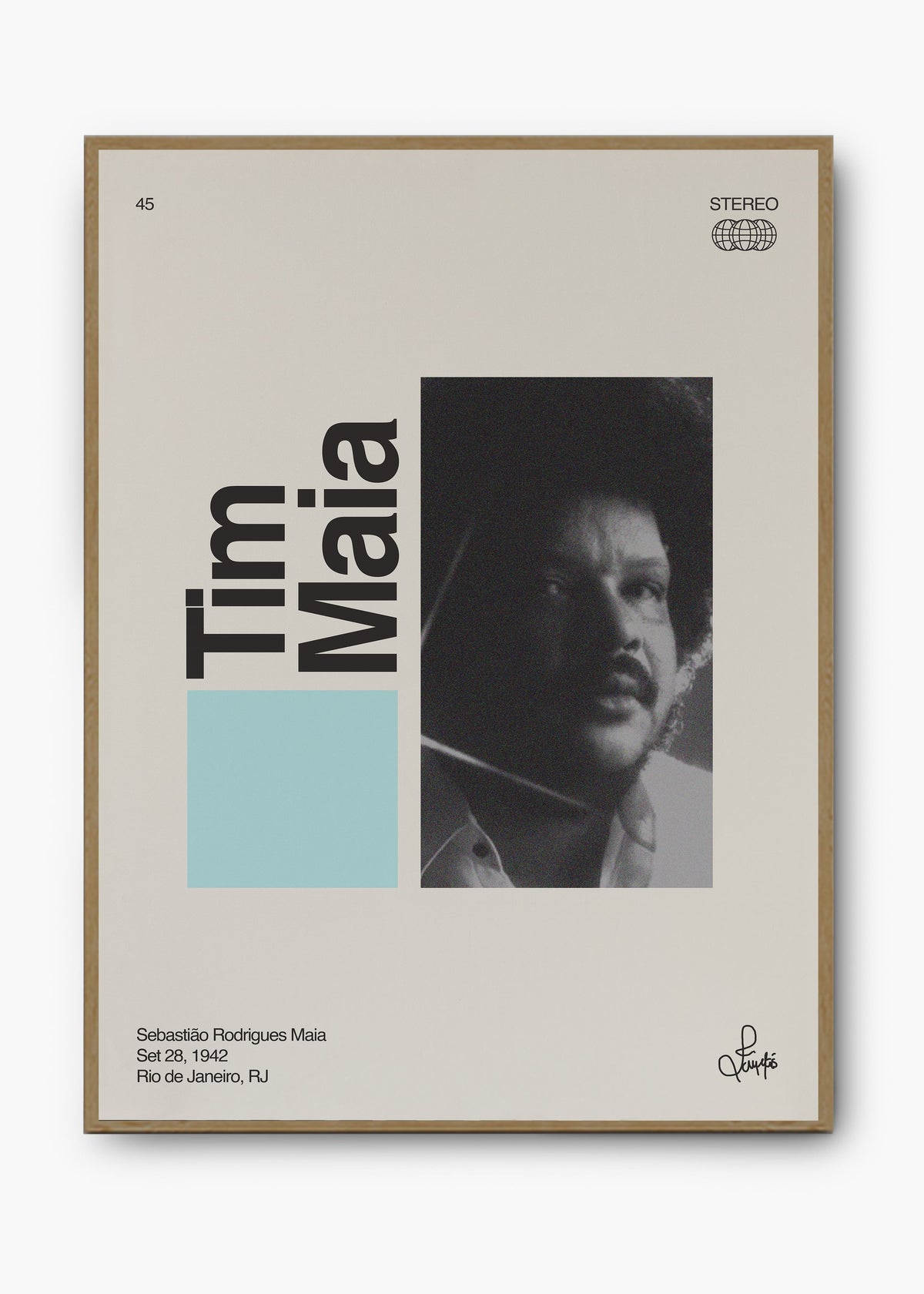 Quadro Signature Tim Maia