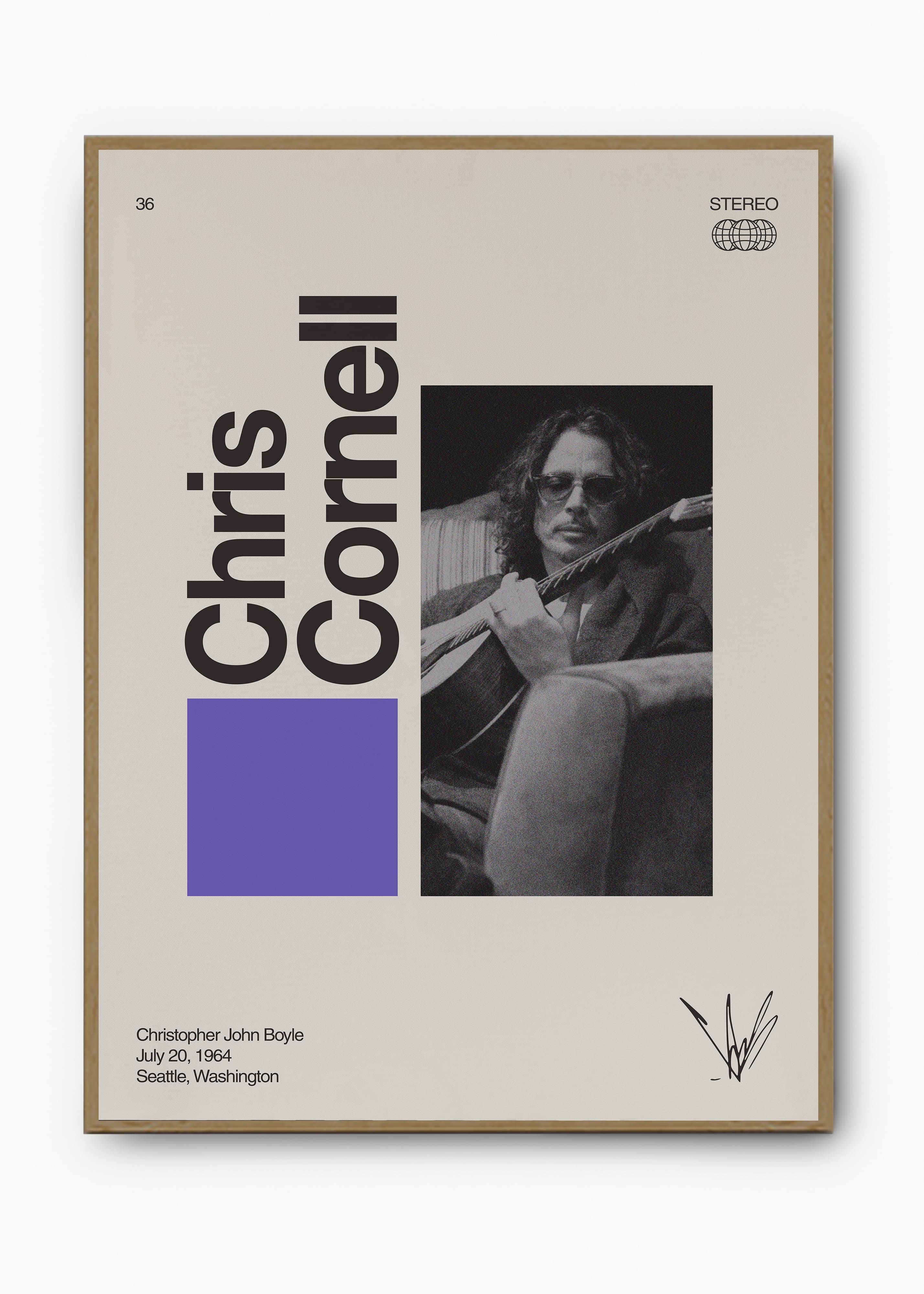 Quadro Signature Chris Cornell