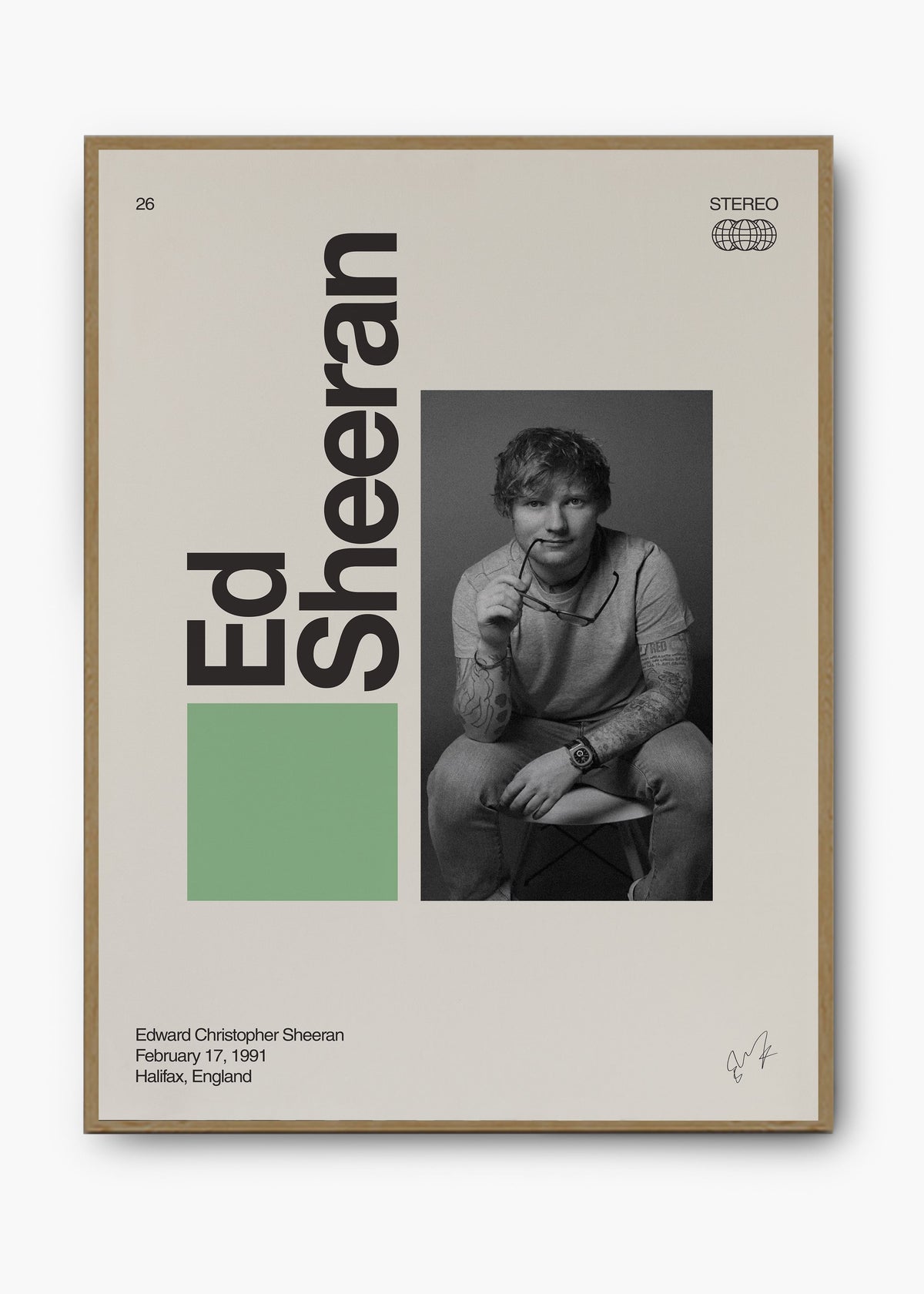 Quadro Signature Ed Sheeran
