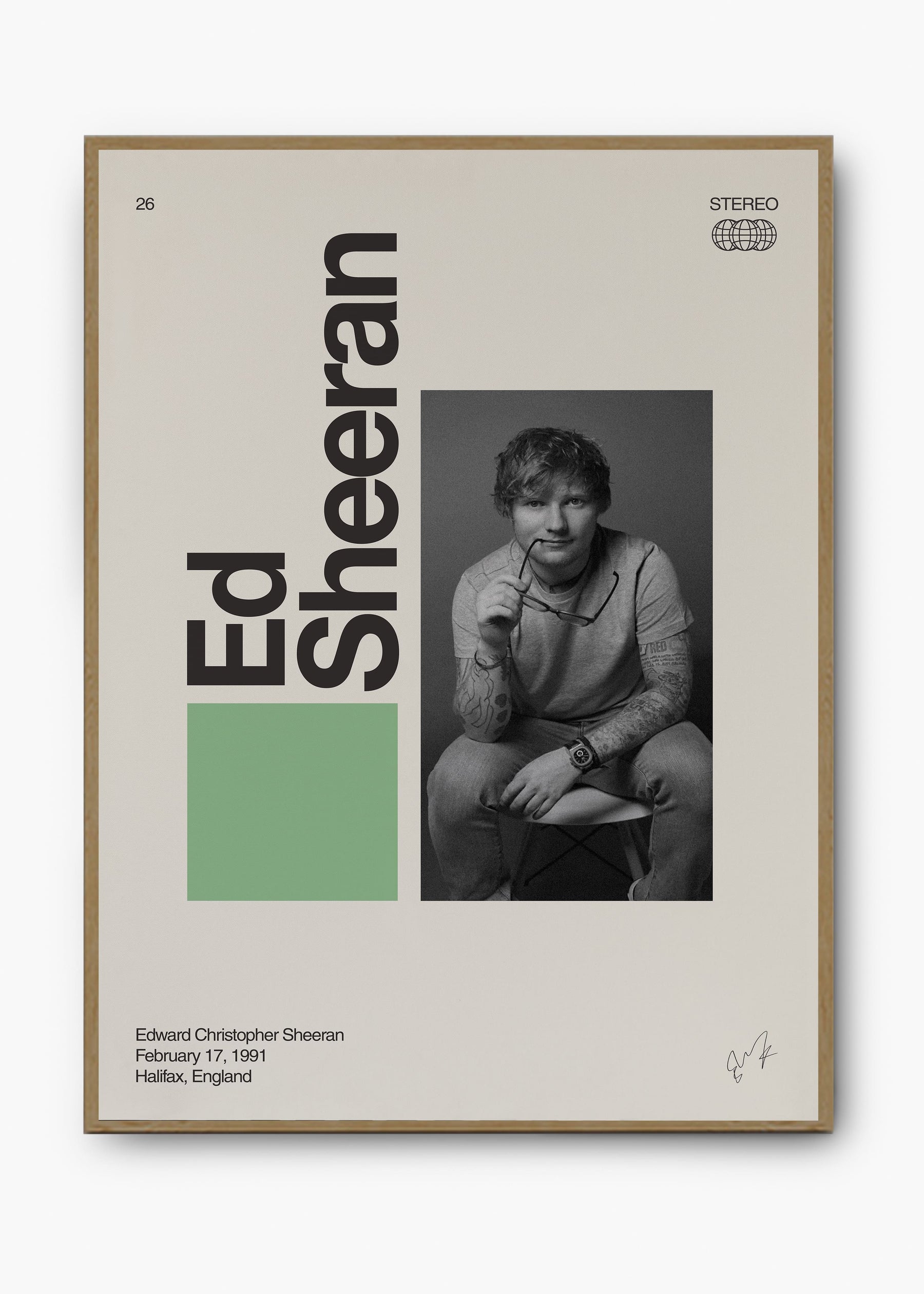 Quadro Signature Ed Sheeran