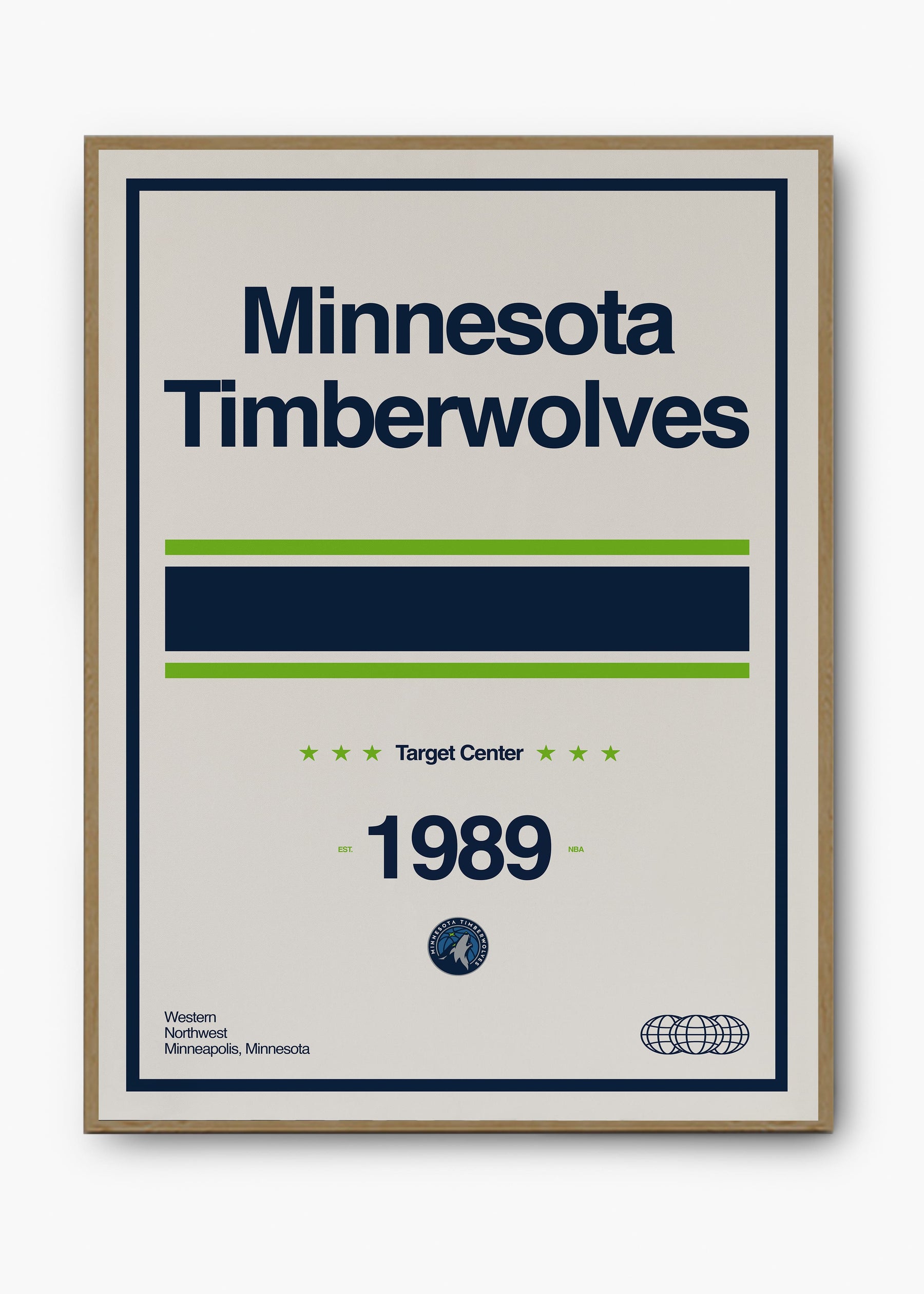 Quadro NBA Minnestoa Timberwolves
