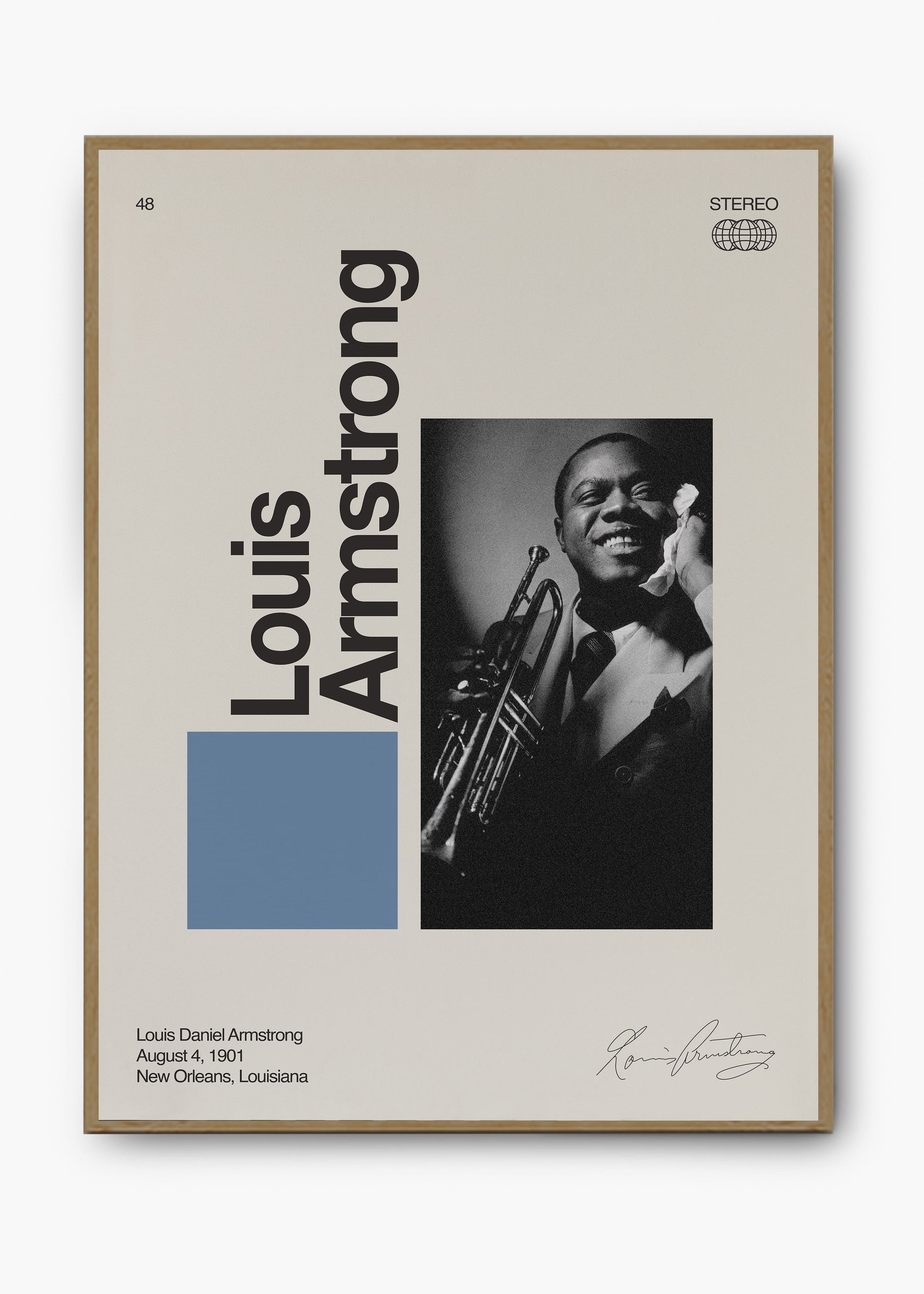 Quadro Signature Louis Armstrong