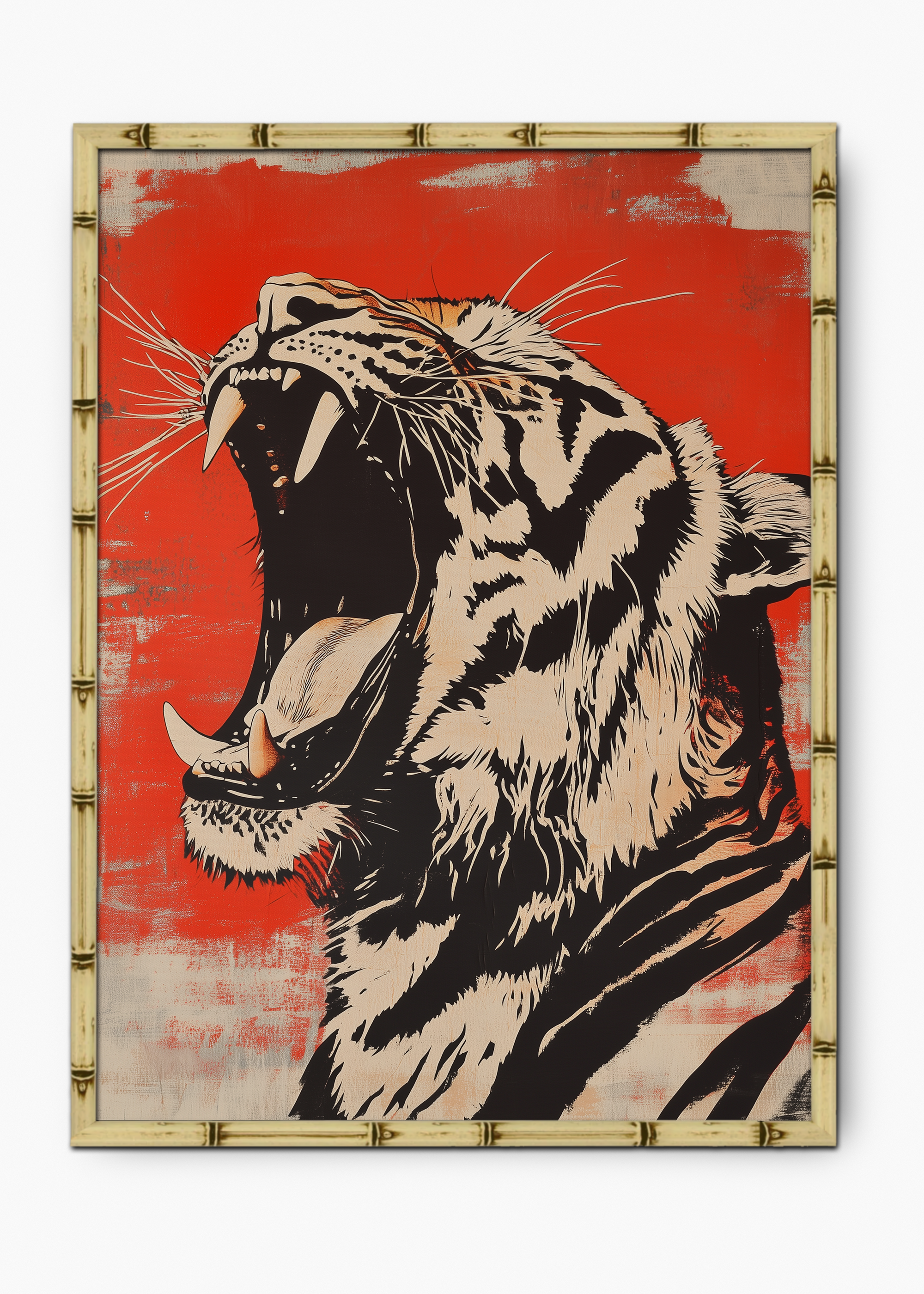 Quadro Japonês True Edição Especial Bamboo - Moldura Natural