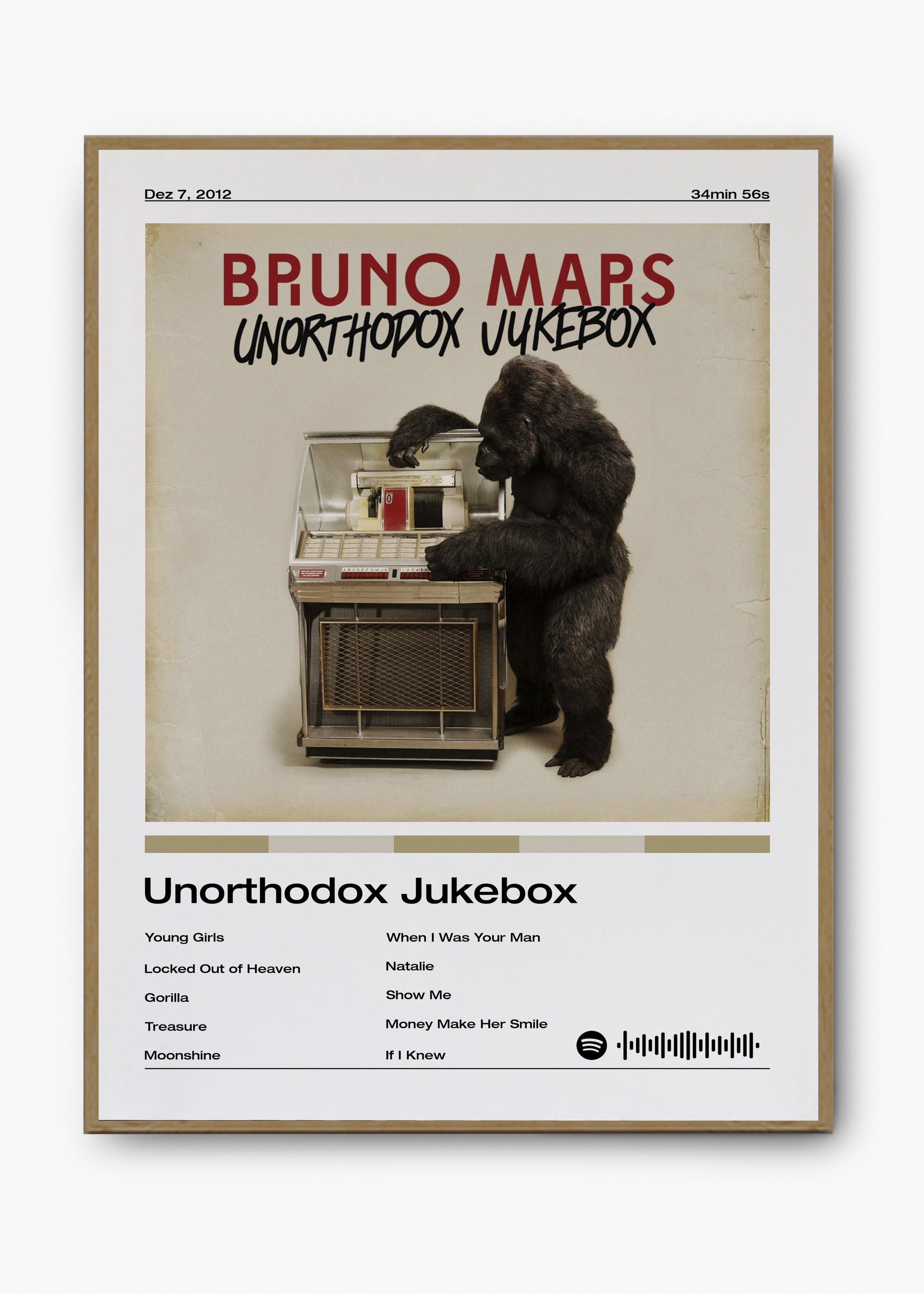 Quadro Bruno Mars Unorthodox Jukebox - 3