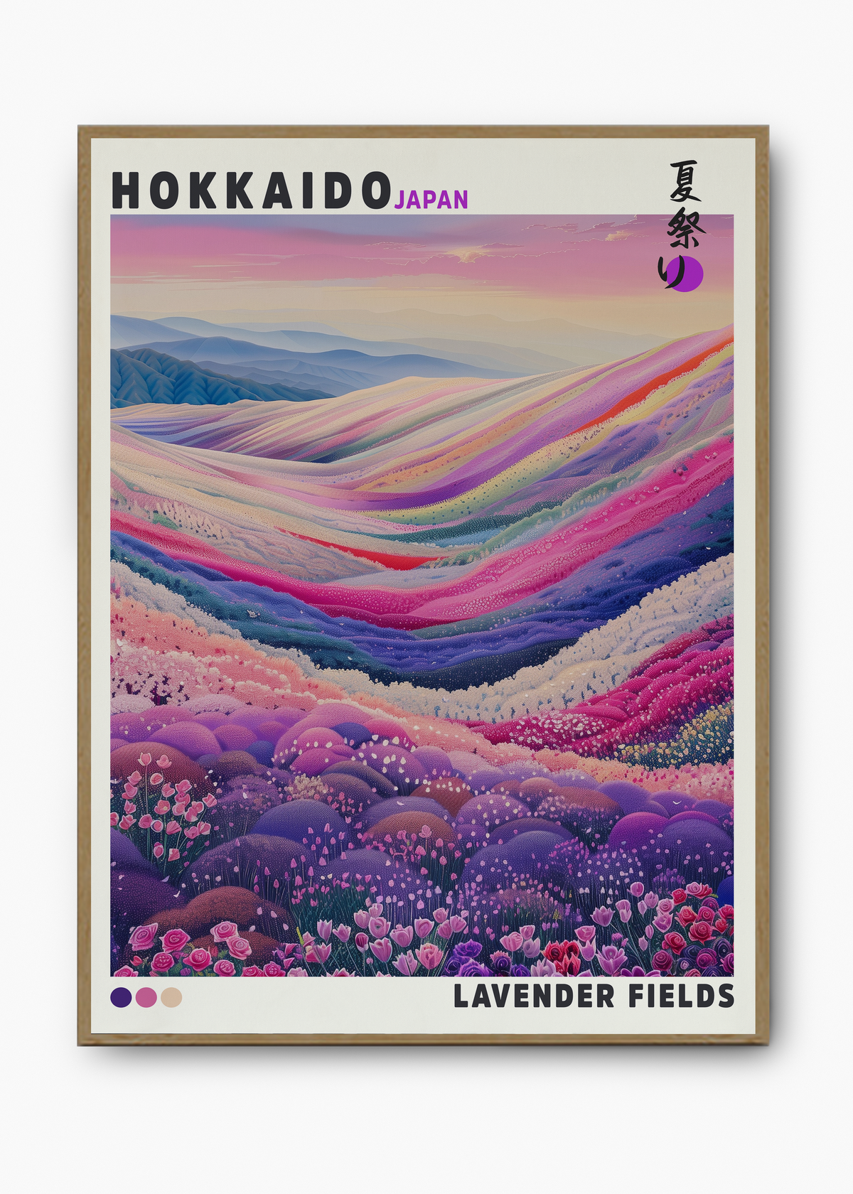 Quadro Japones Lavender Fields - 3