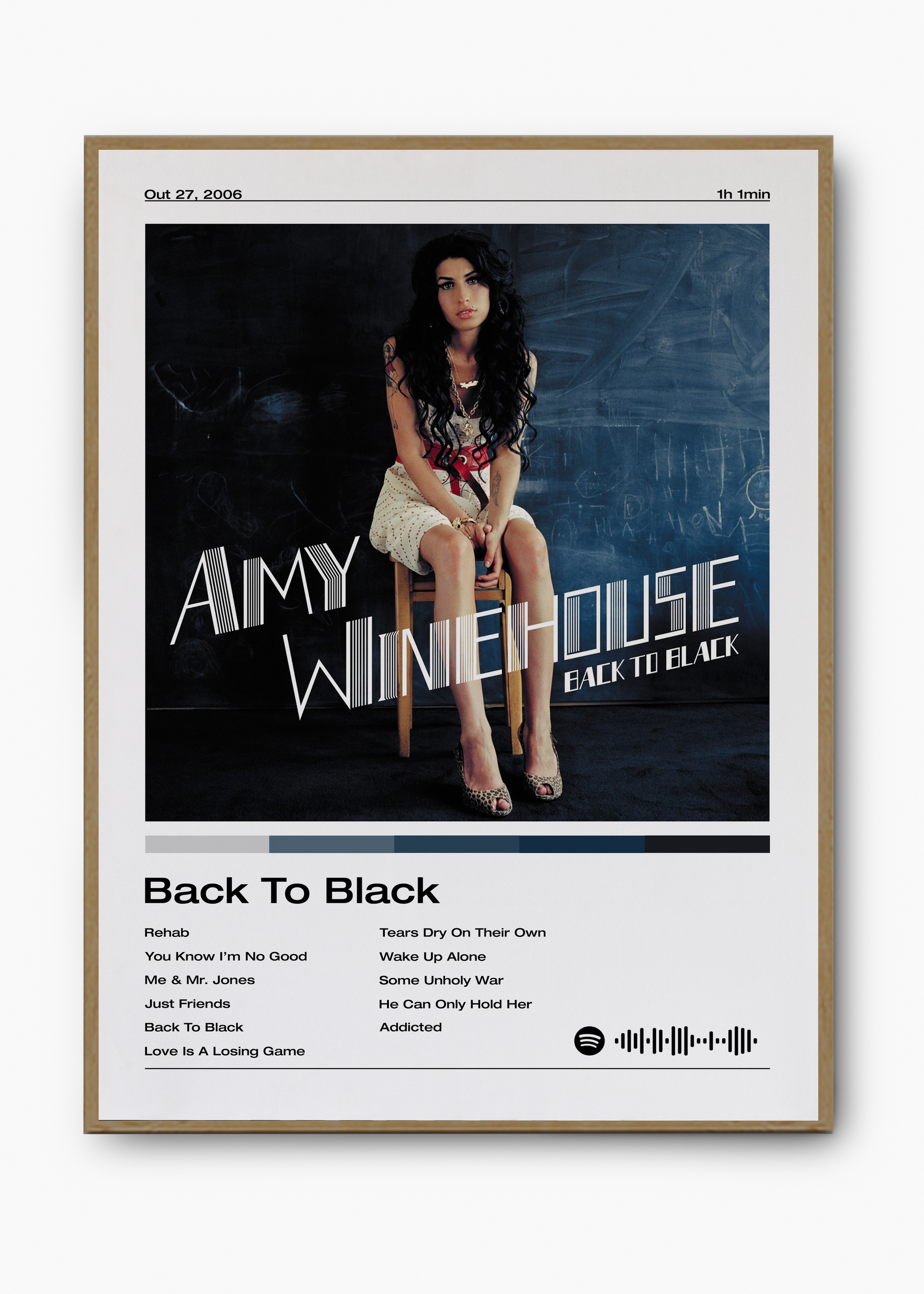 Quadro Amy Winehouse Back To Black - 3