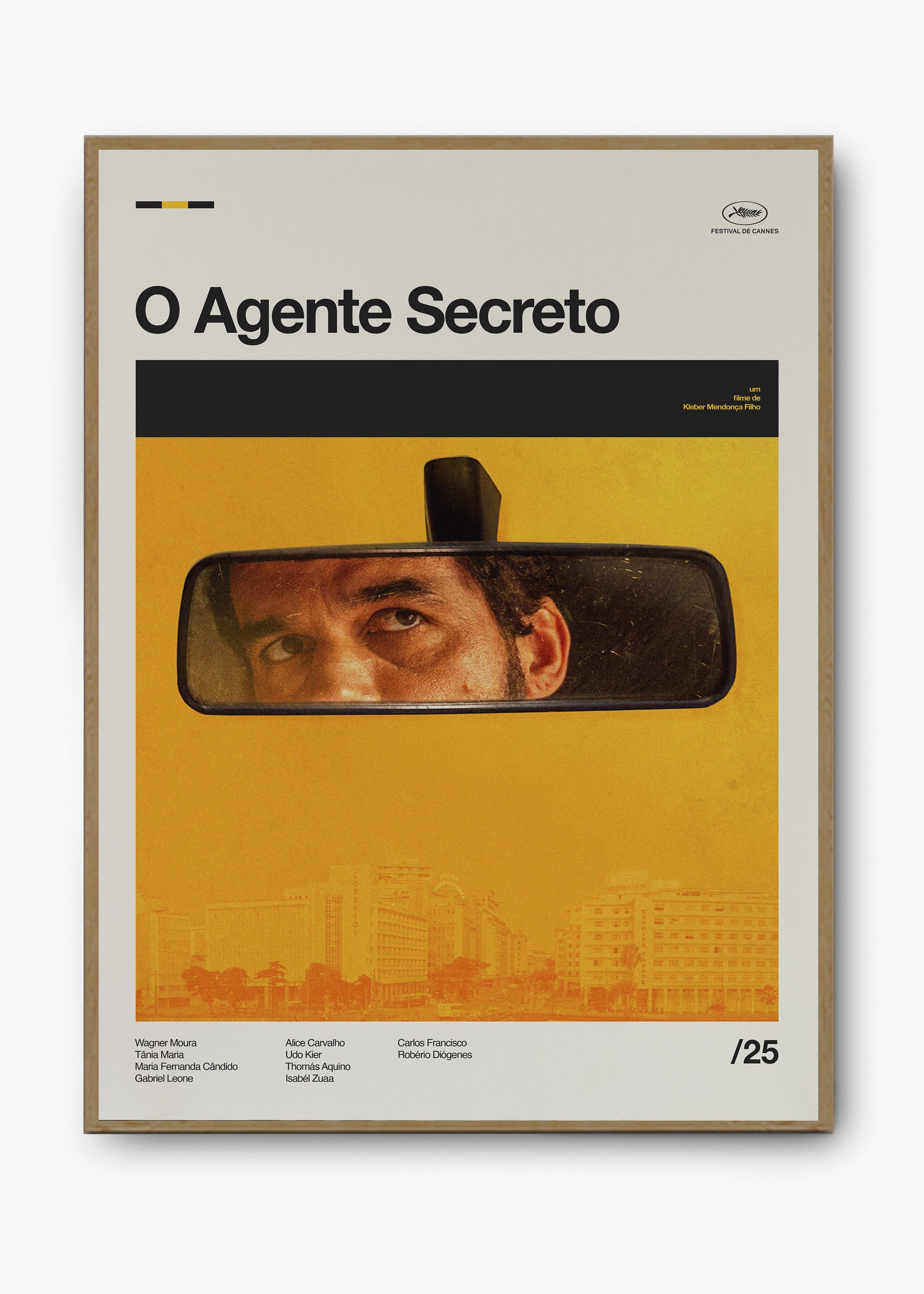 Quadro O Agente Secreto - Wagner Moura