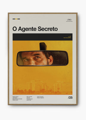 Quadro O Agente Secreto - Wagner Moura