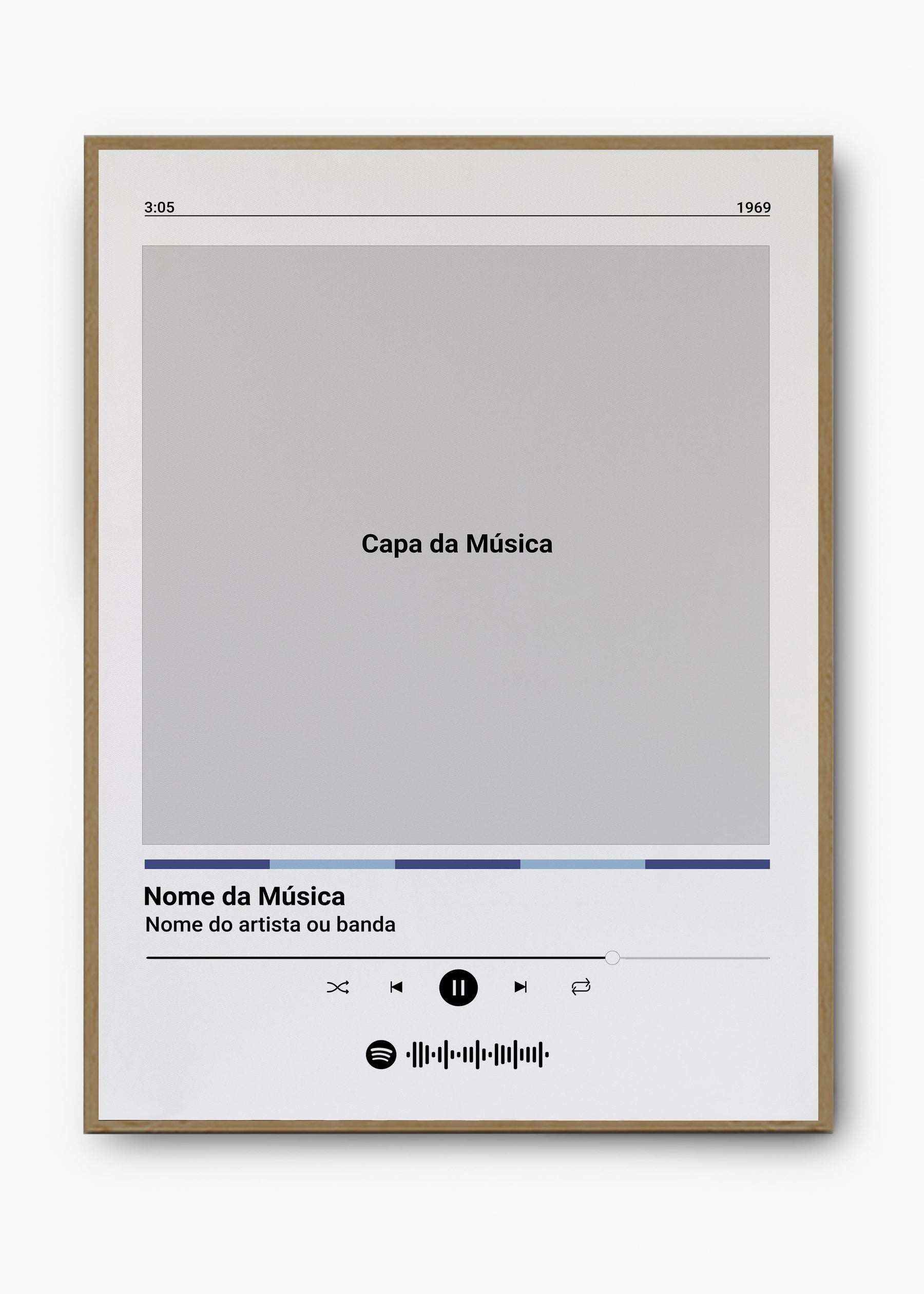 Quadro Spotify Personalizável - Música