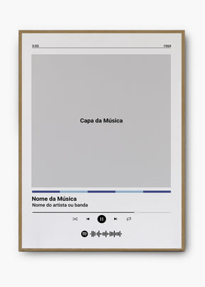 Quadro Spotify Personalizável - Música
