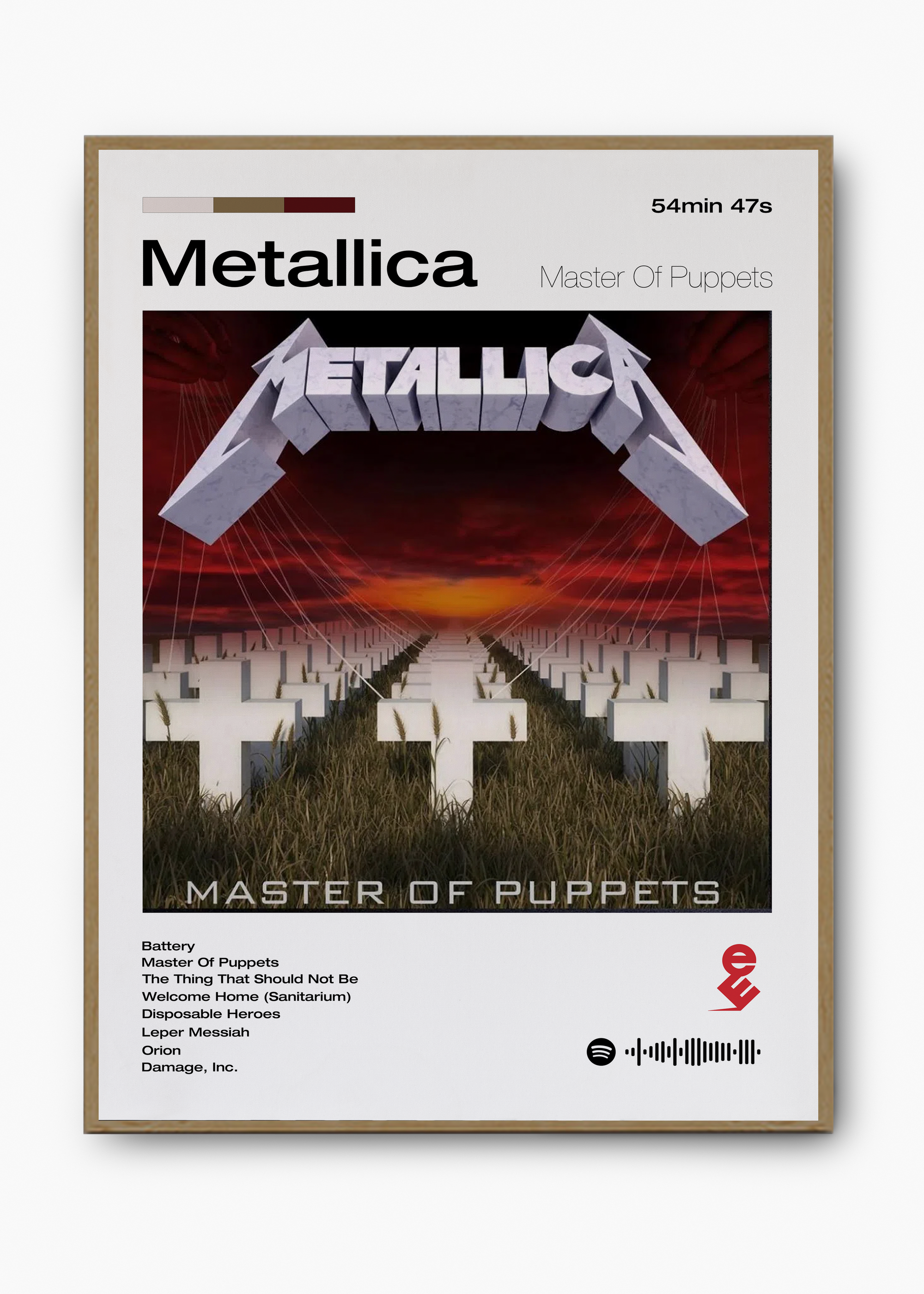 Quadro Metallica Master of Puppets - 3