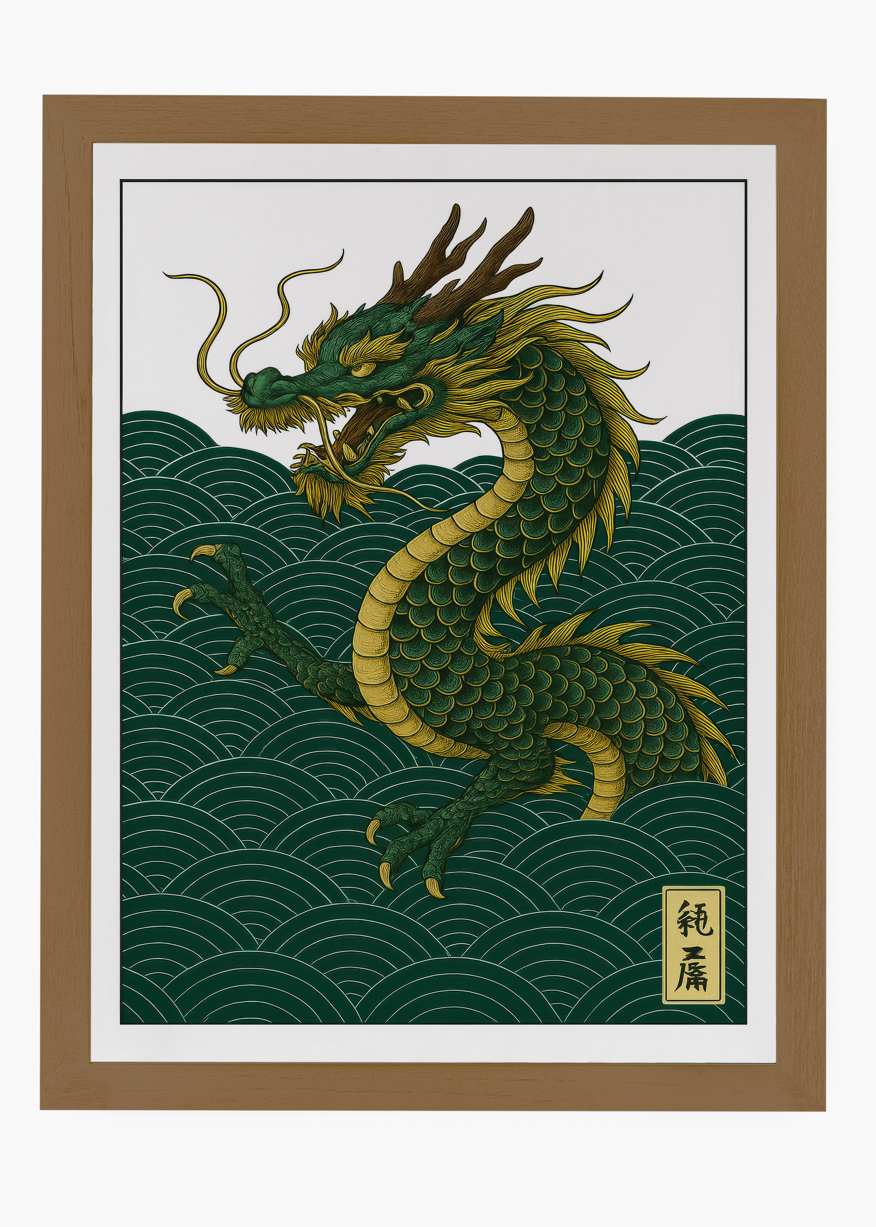 Quadro Japonês Dragon