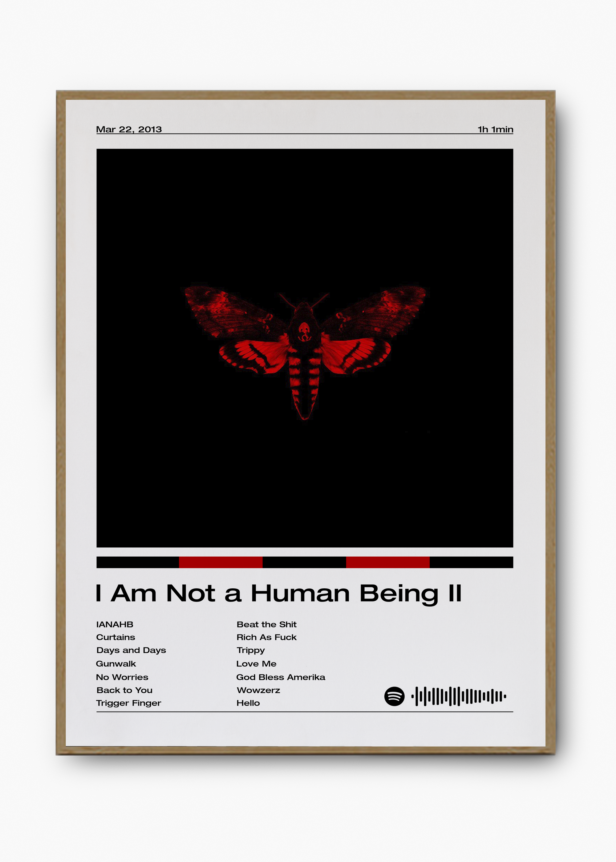 Quadro Lil Wayne I Am Not a Human Being II - 3