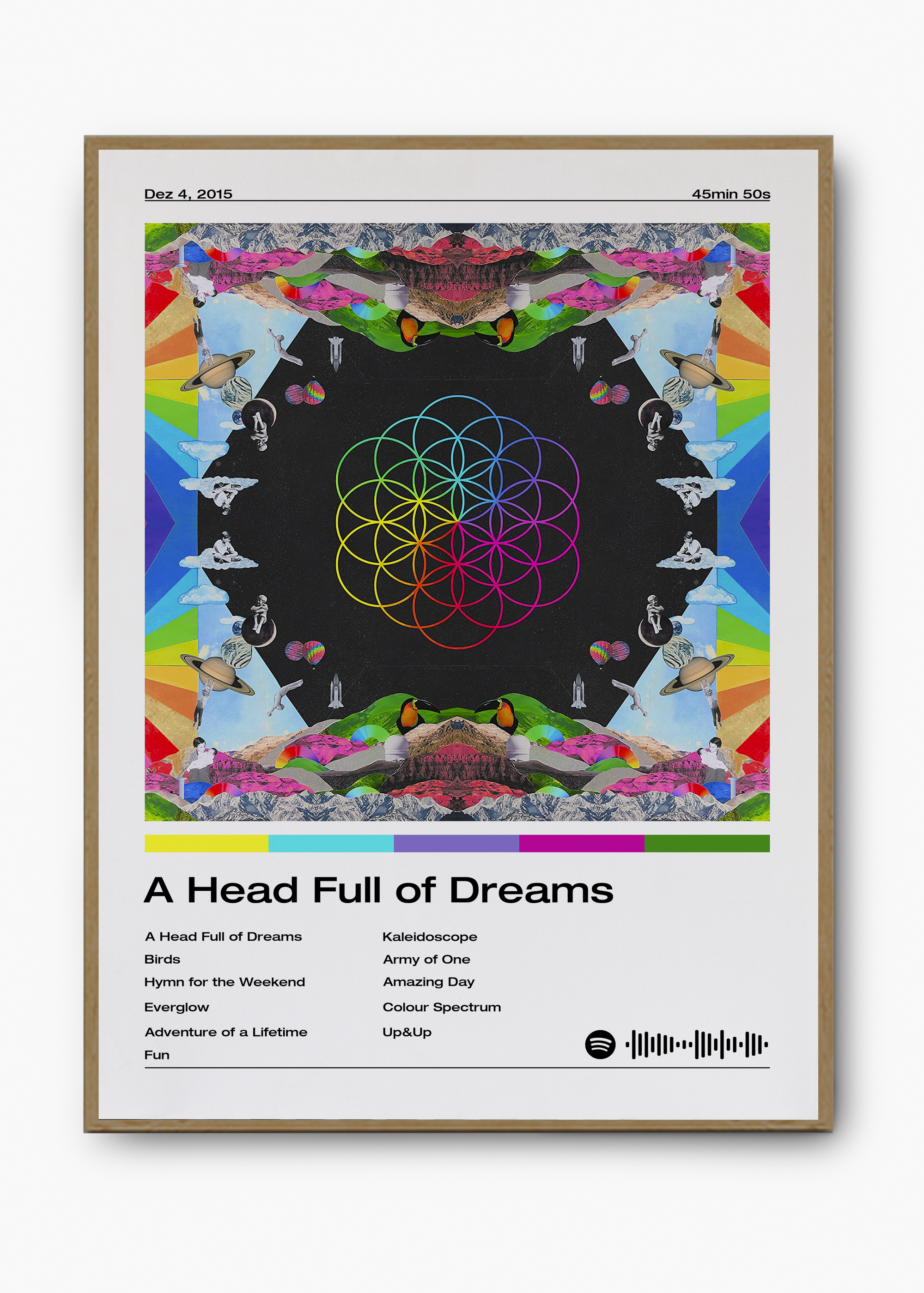Quadro Coldplay A Head Full of Dreams - 3