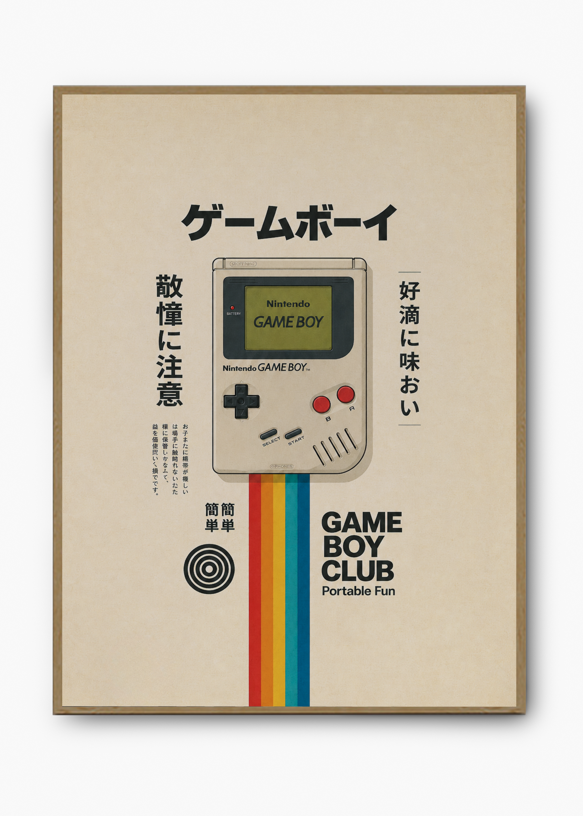 Quadro Japonês Game Boy Retro - 3