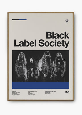 Quadro Black Label Society Banda