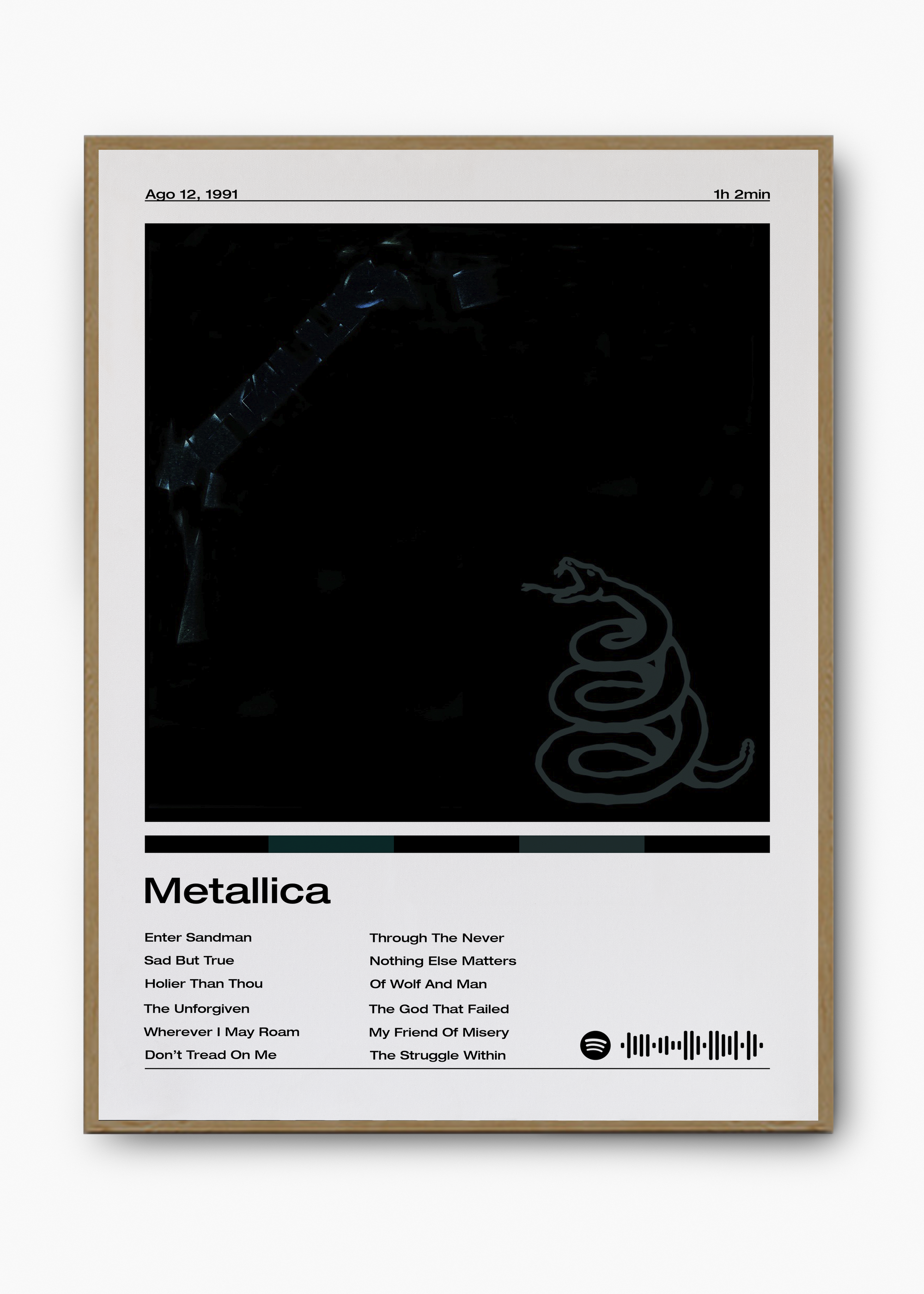 Quadro Metallica Album Metallica - 3